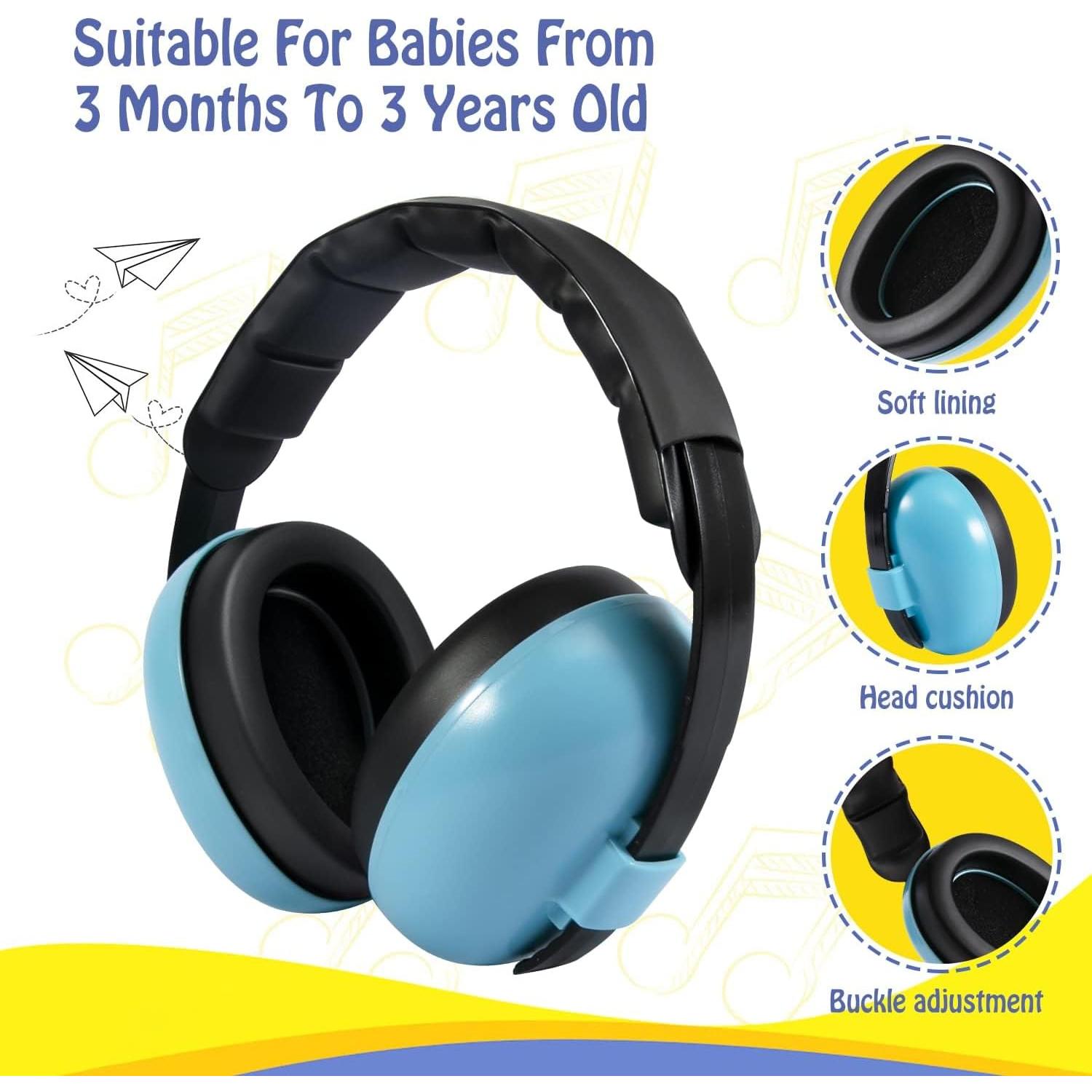 Auriculares Canceladores de Ruido para Bebés Azul - Protección Auditiva NRR 21dB
