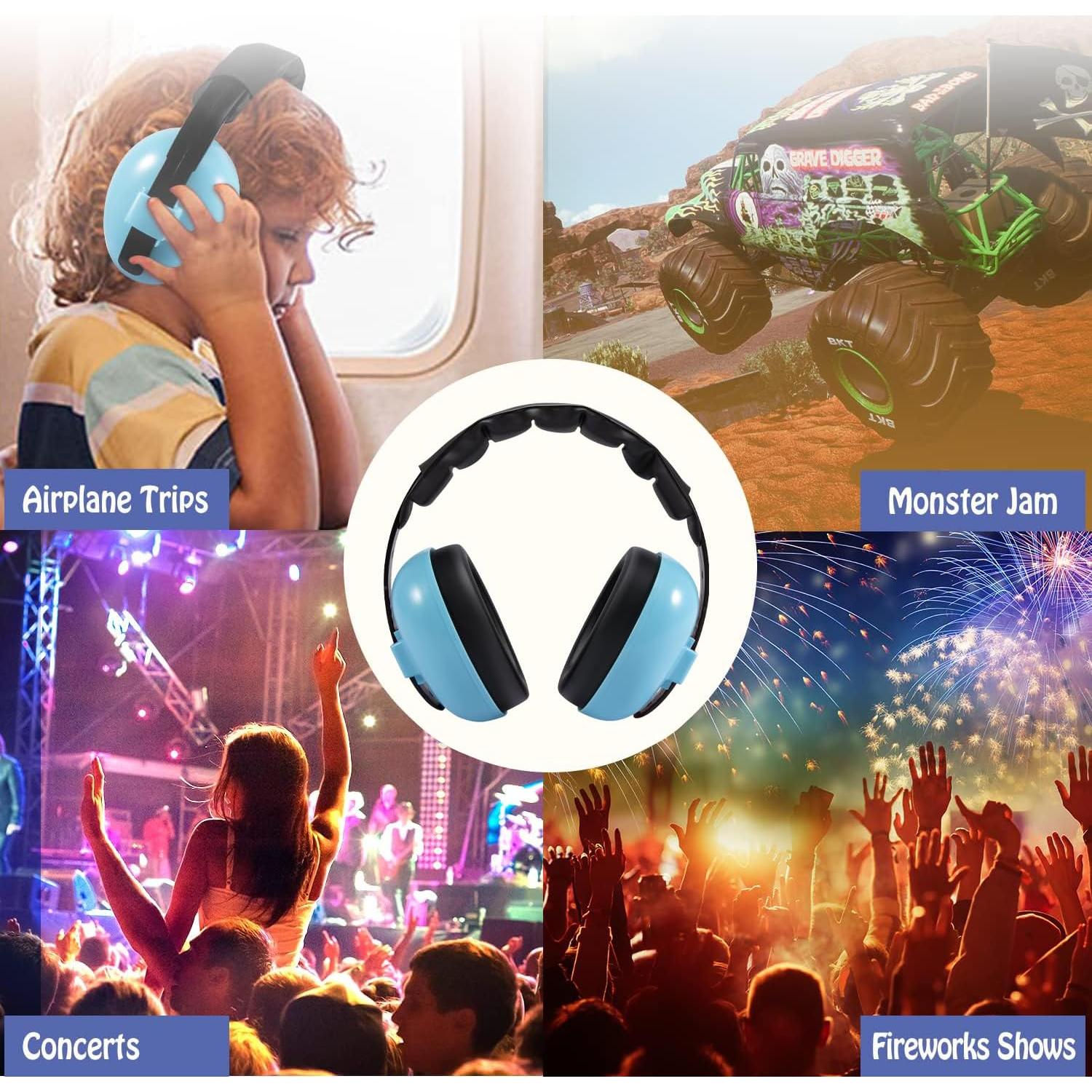 Auriculares Canceladores de Ruido para Bebés Azul - Protección Auditiva NRR 21dB