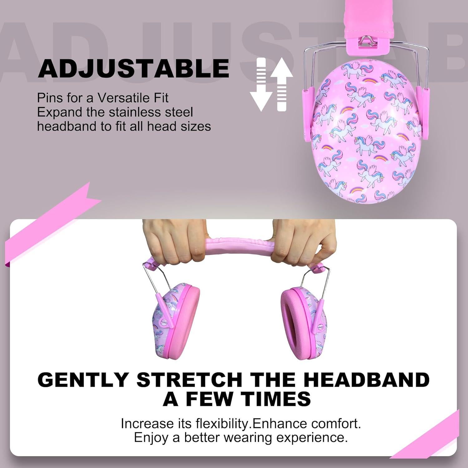 Auriculares Protectores Auditivos Prohear 032 Niños 25dB Rosa