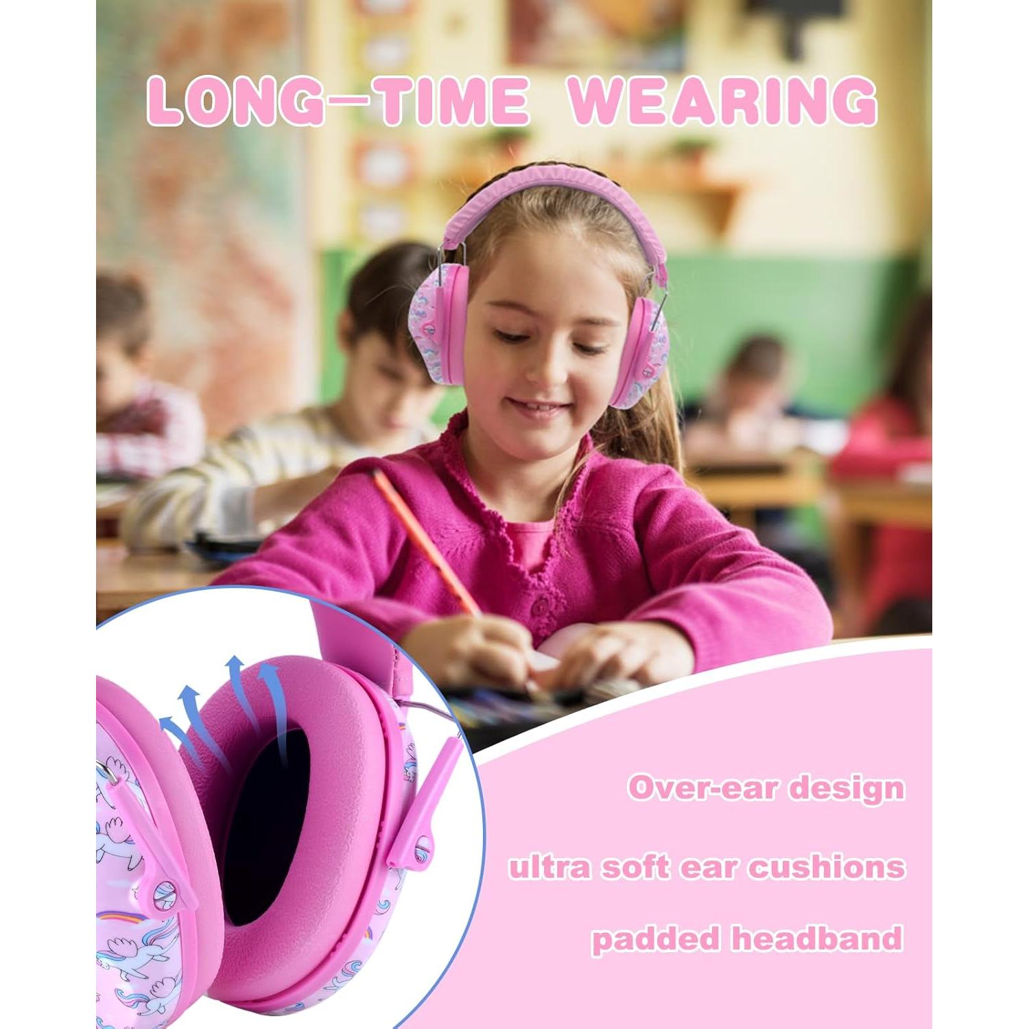 Auriculares Protectores Auditivos Prohear 032 Niños 25dB Rosa