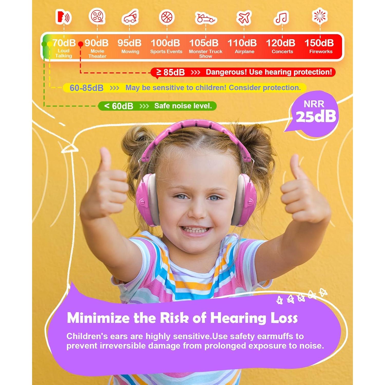 Auriculares Prohear 032 para Niños - Cancelación de Ruido 25dB