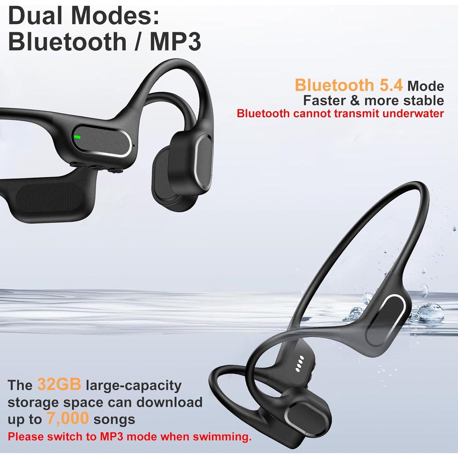 Auriculares Bluetooth RR SPORTS X26 Impermeables IP68 32GB