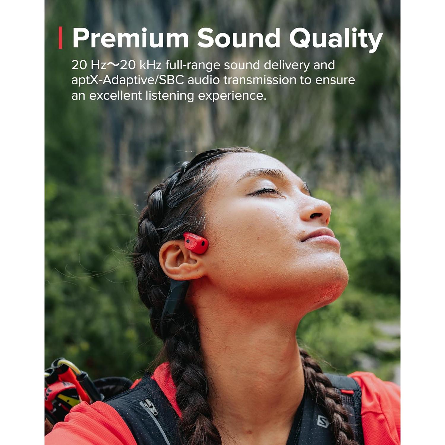 Auriculares SUUNTO Wing Conducción Ósea Bluetooth Rojo IP67