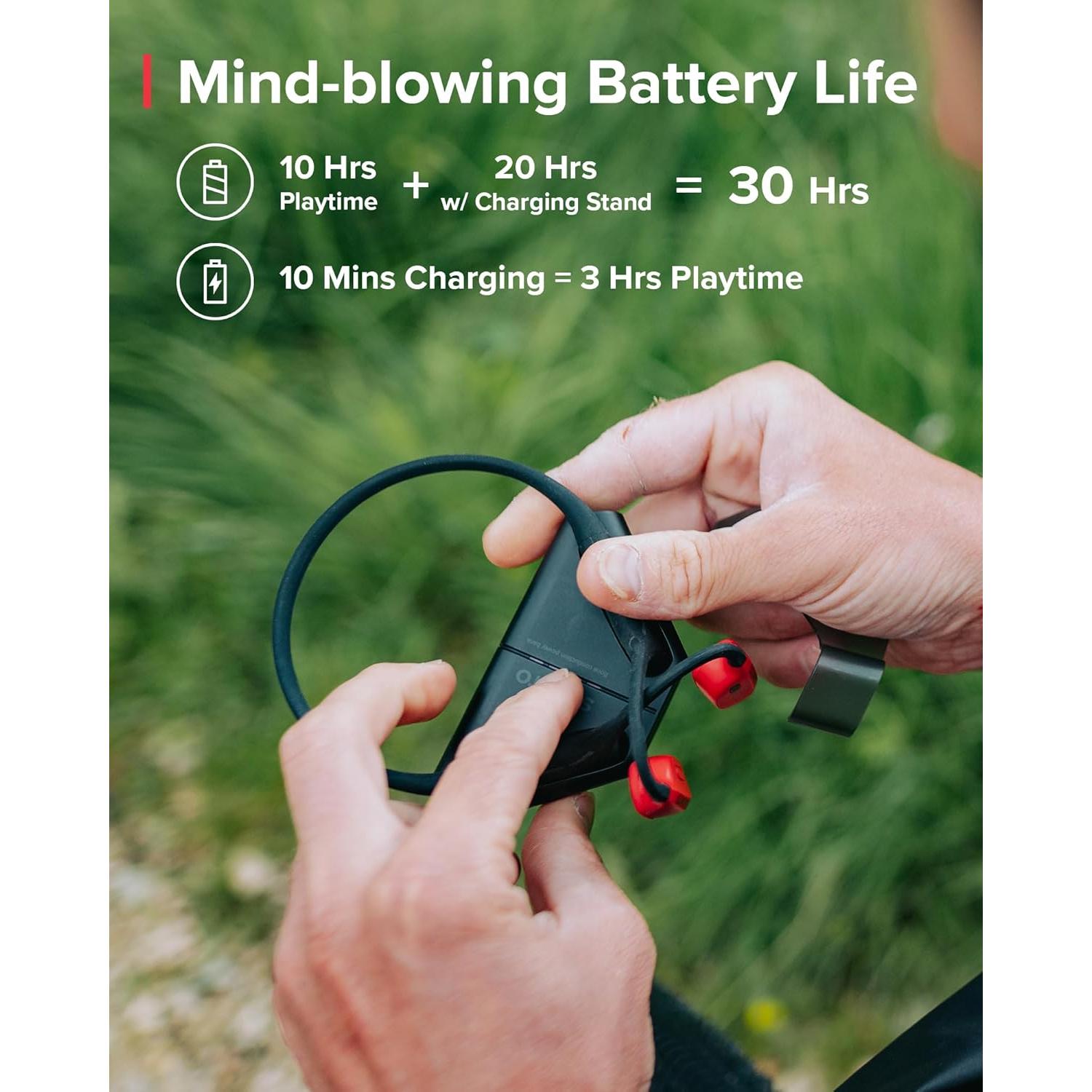 Auriculares SUUNTO Wing Conducción Ósea Bluetooth Rojo IP67