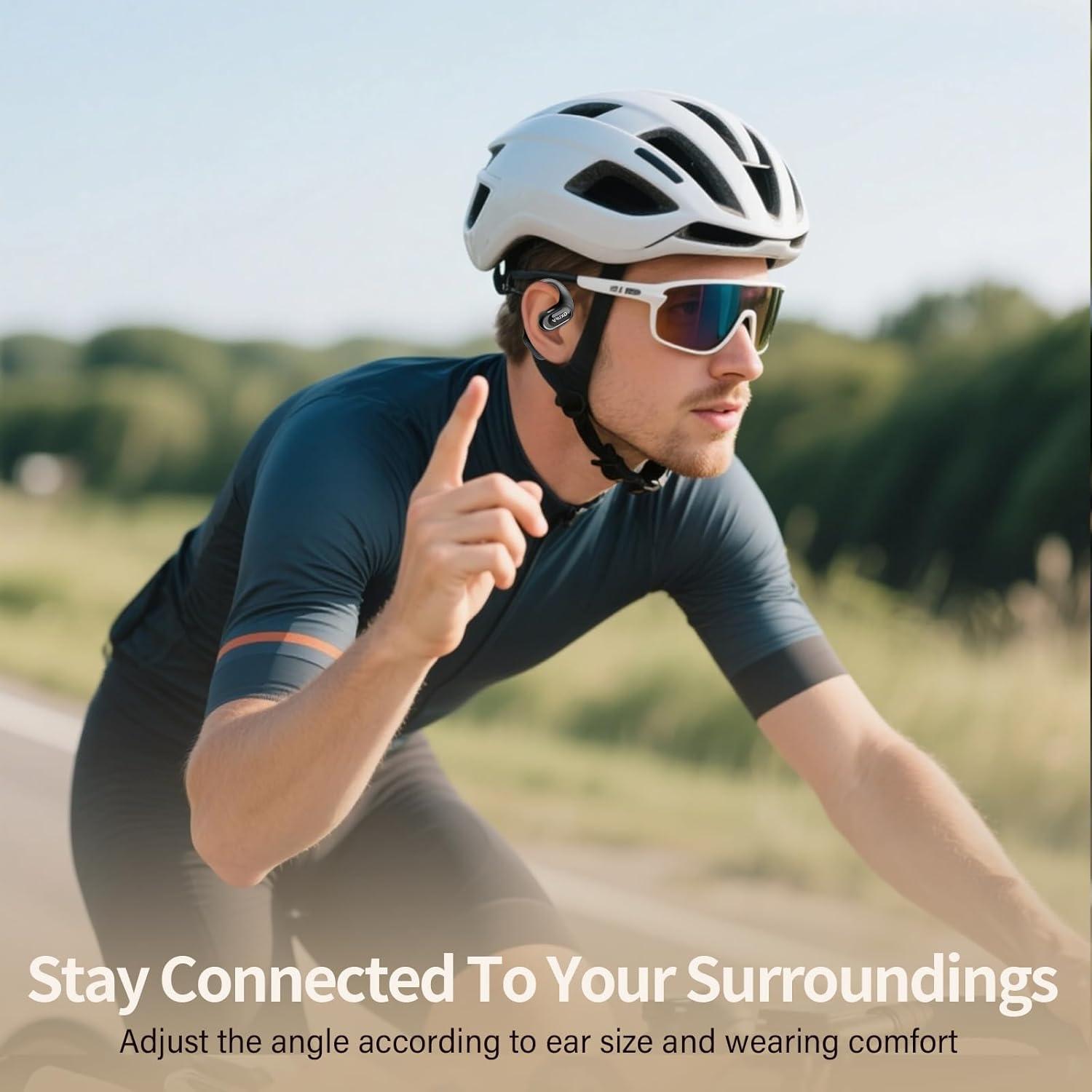 Auriculares Bluetooth 5.4 QXUFV de oido abierto IPX7 48h