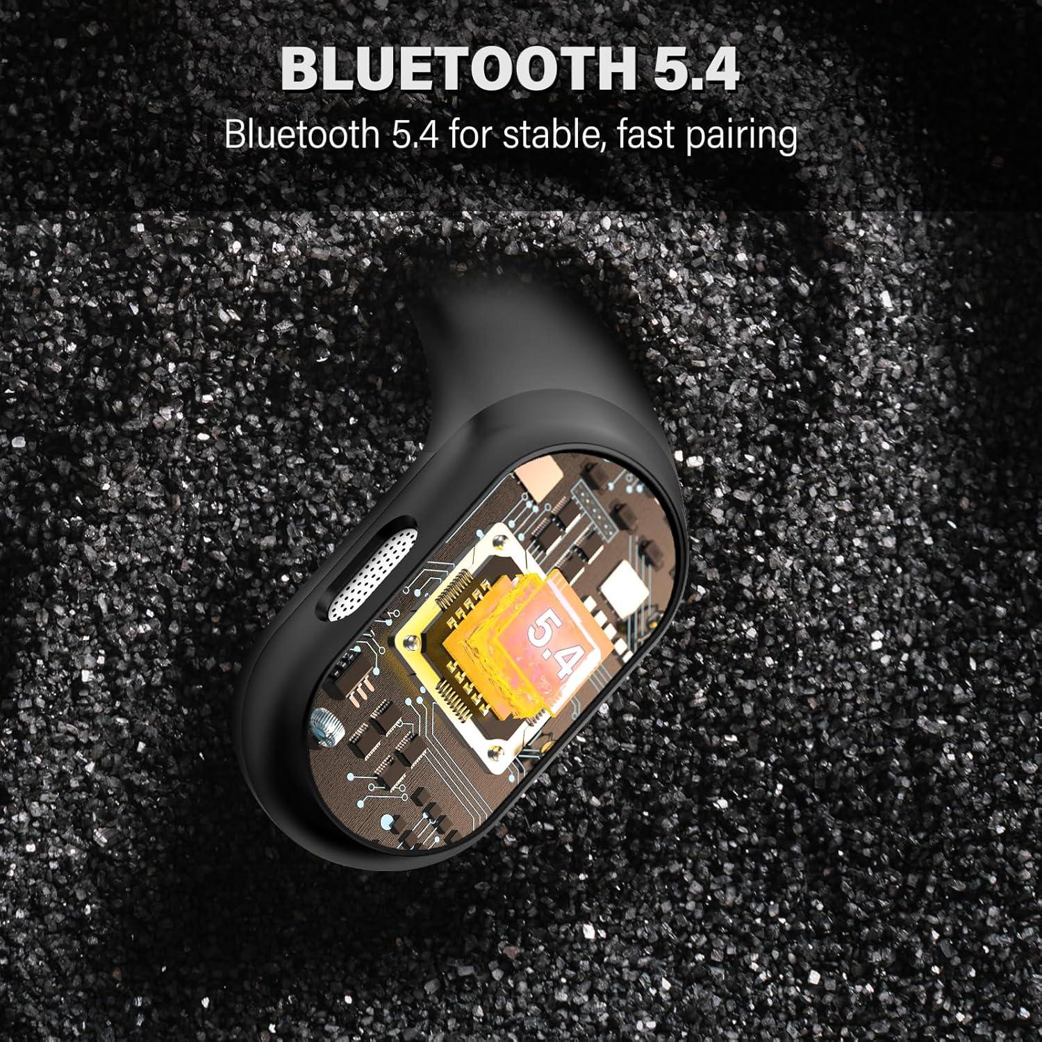 Auriculares Bluetooth 5.4 QXUFV de oido abierto IPX7 48h