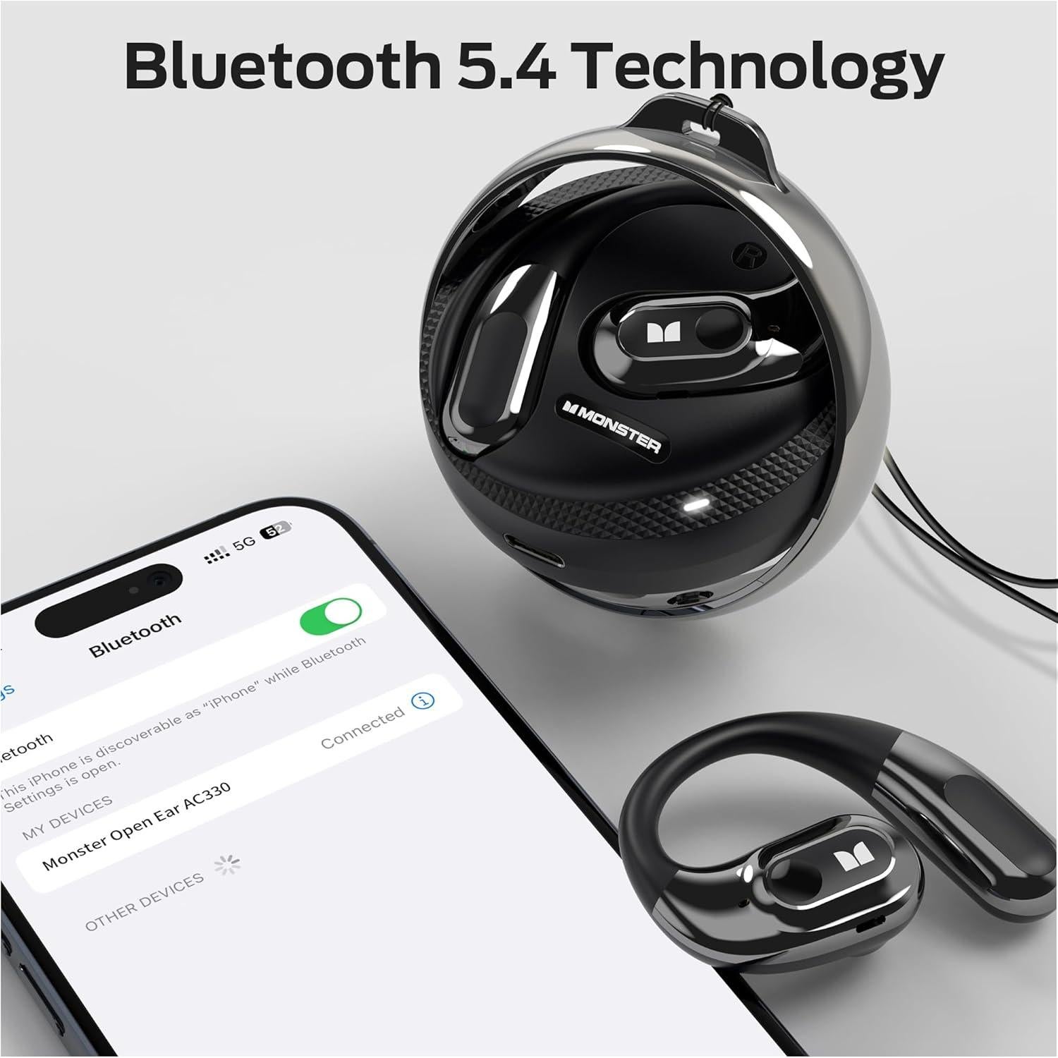 Auriculares Inalámbricos Monster Open Ear AC330 Bluetooth 5.4
