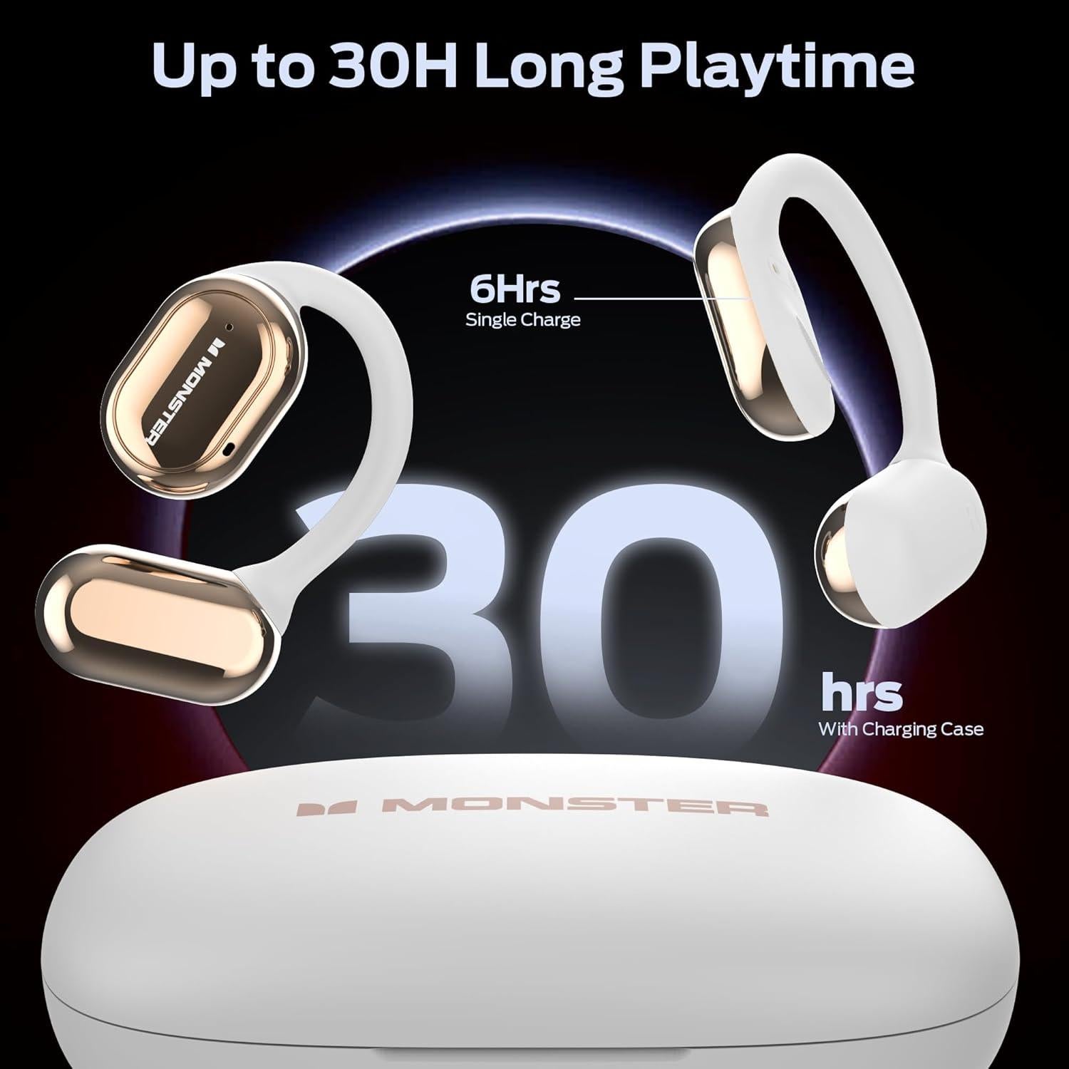 Auriculares Inalámbricos Monster AC100 Open Ear Bluetooth 5.3