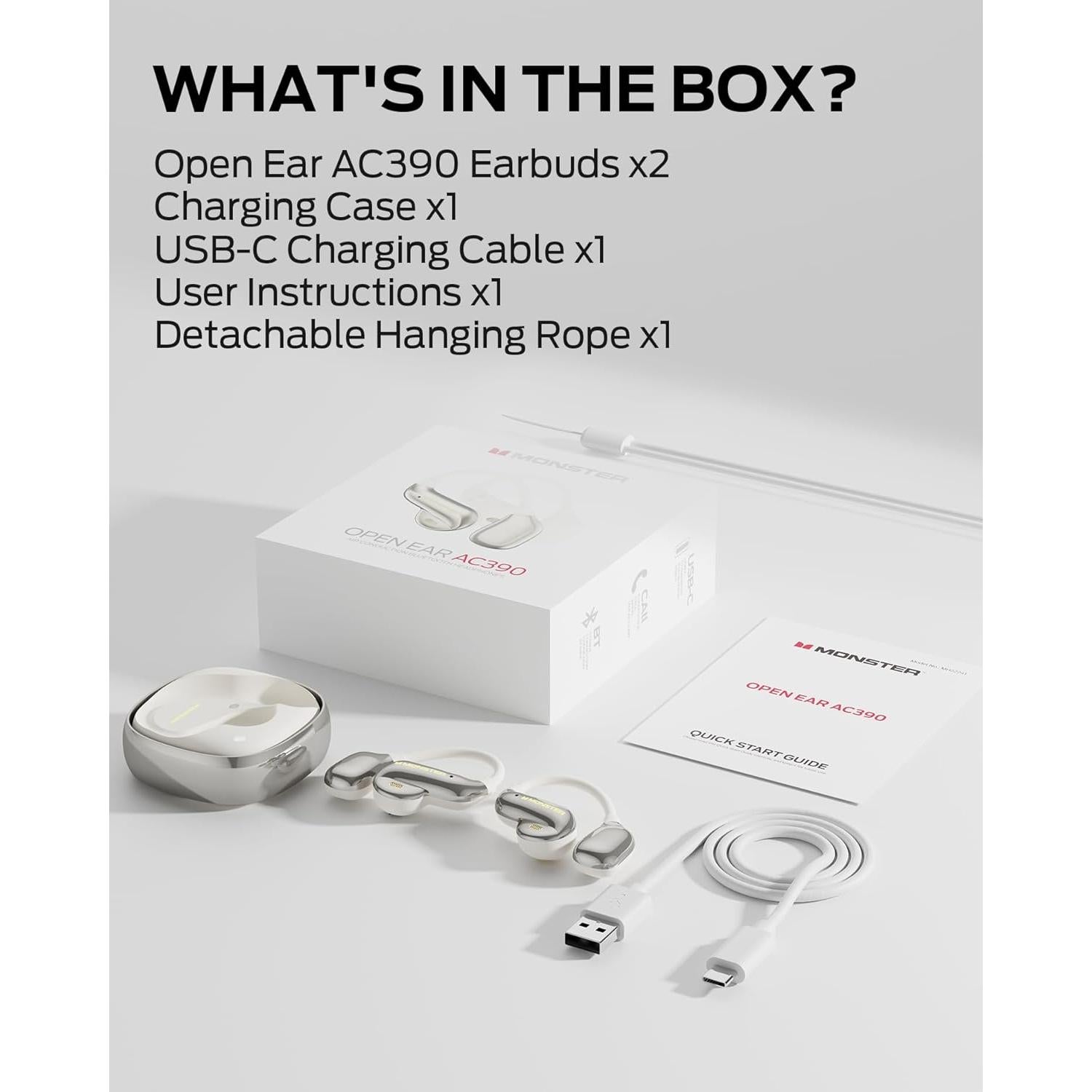 Auriculares Inalámbricos Monster AC390 Bluetooth 6.0 IPX5