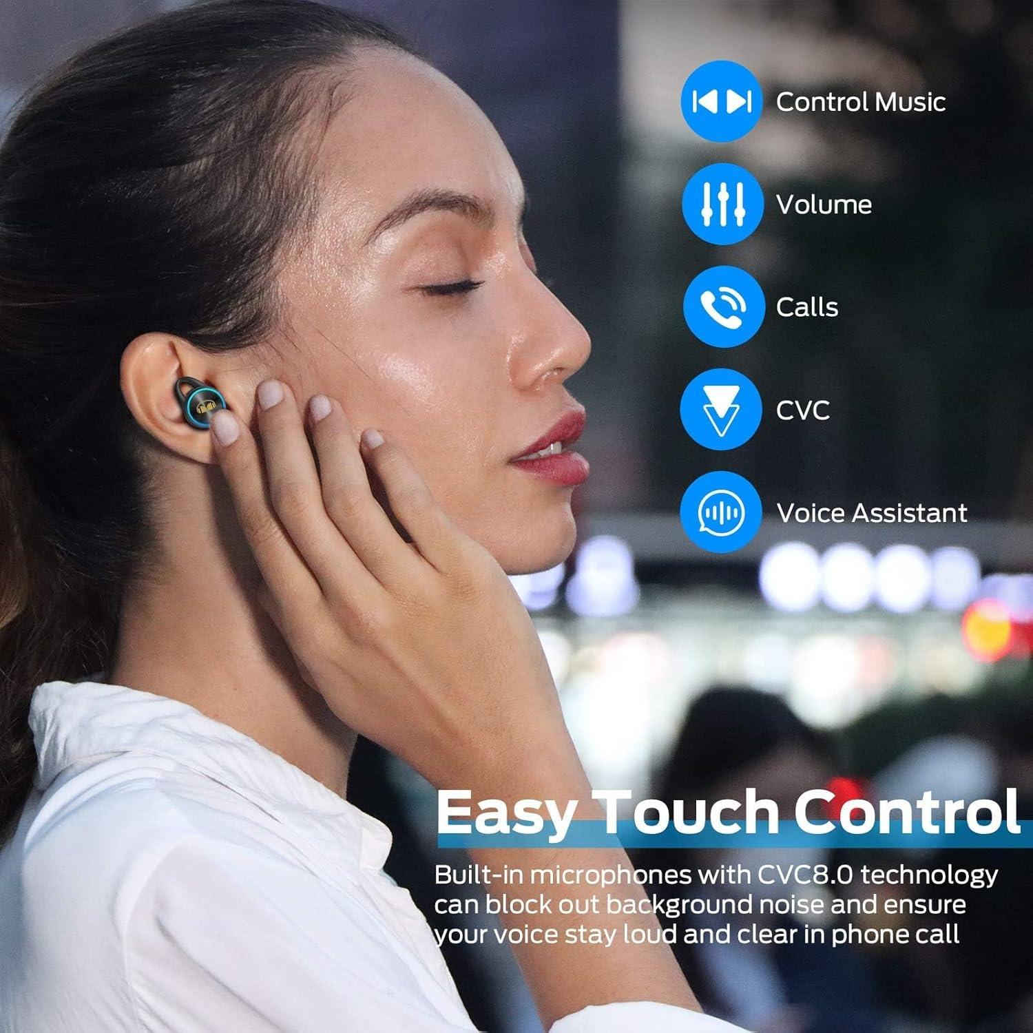 Auriculares Inalámbricos Monster Clarity 101Plus, Bluetooth 5.0, In-Ear con Estuche de Carga