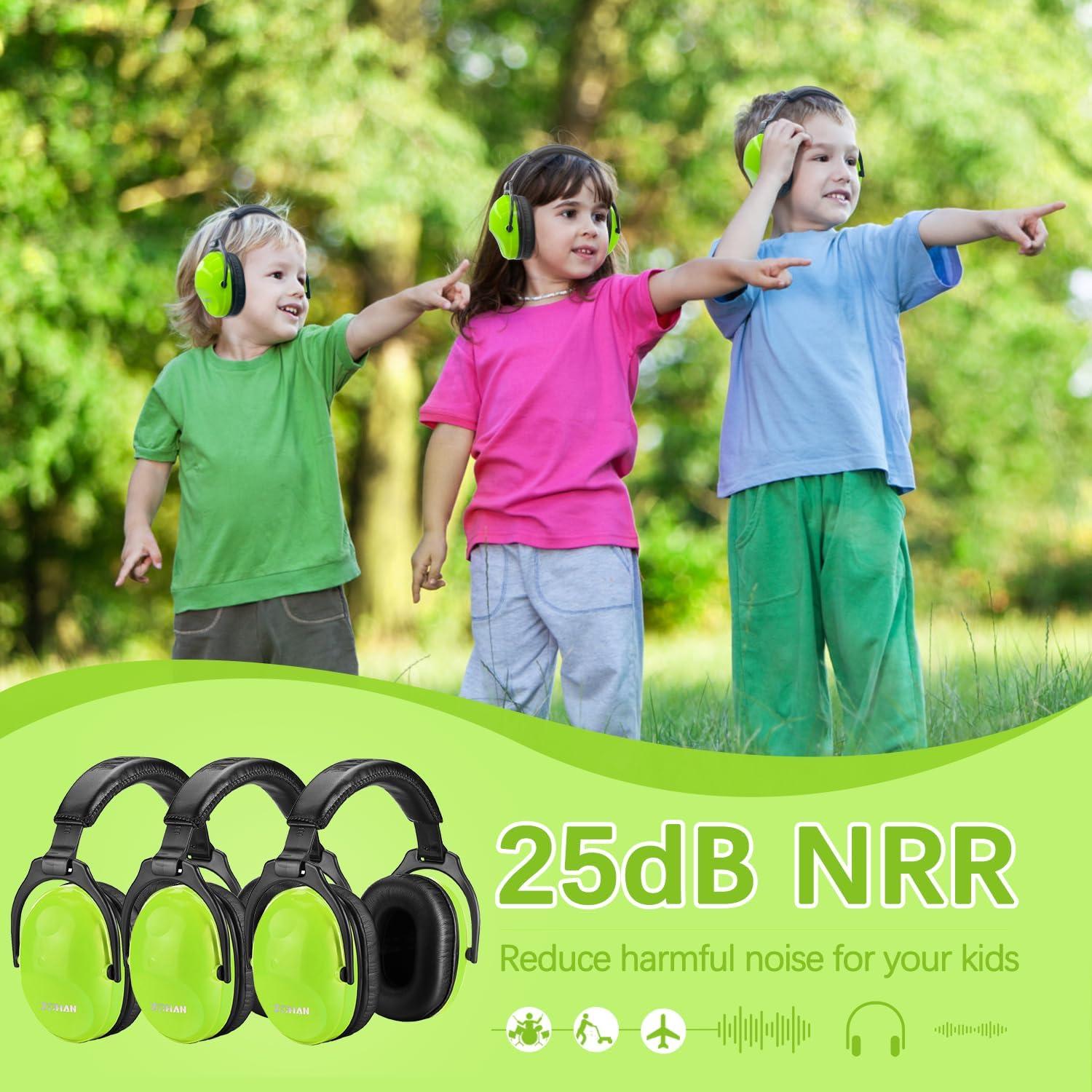 Auriculares Canceladores de Ruido ZOHAN para Niños 3 Pack