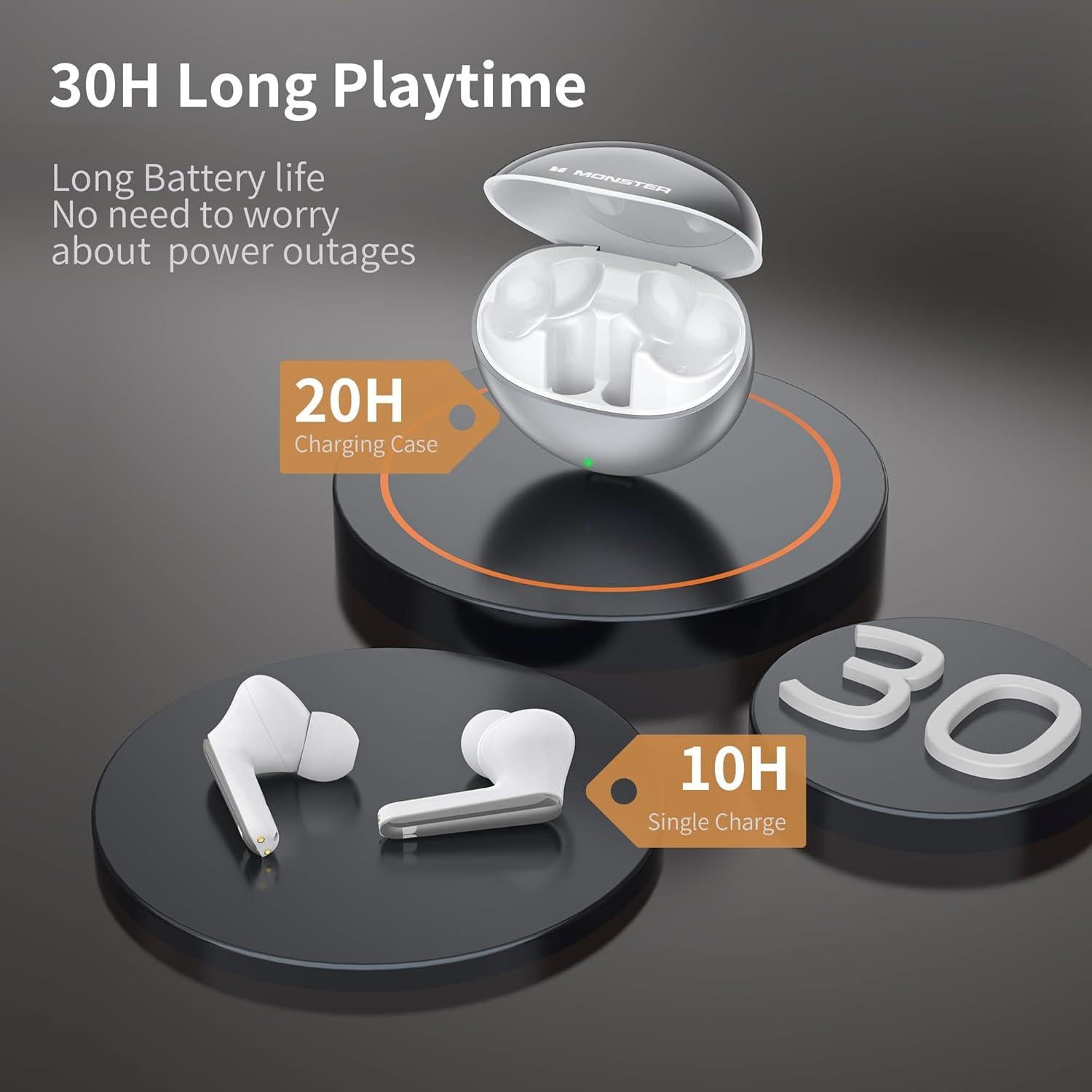 Auriculares Inalámbricos Monster N-Lite 203 AirLinks Bluetooth 5.3