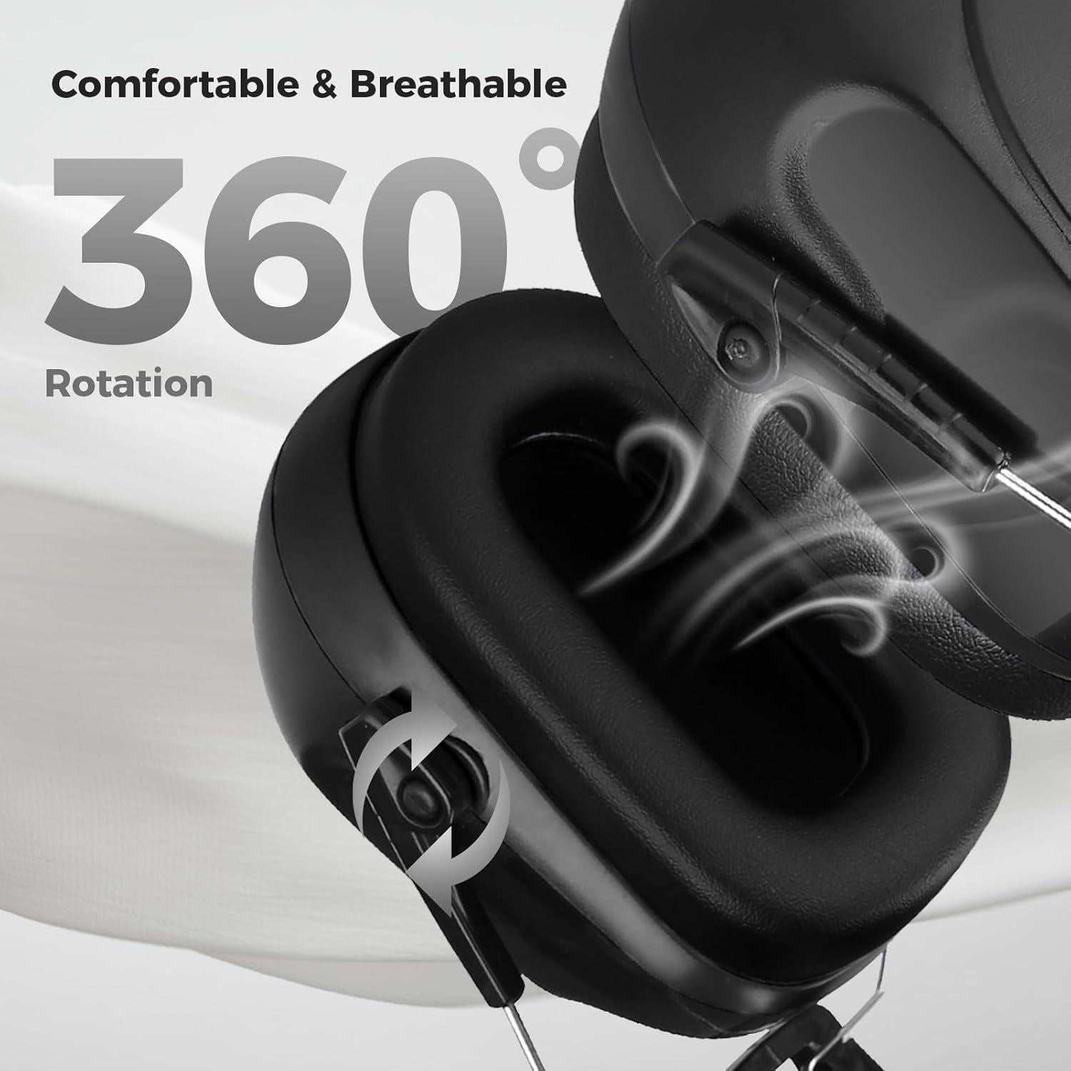 Auriculares de Reducción de Ruido ProCase NRR 28dB - 2 Paquetes Rosa y Negro