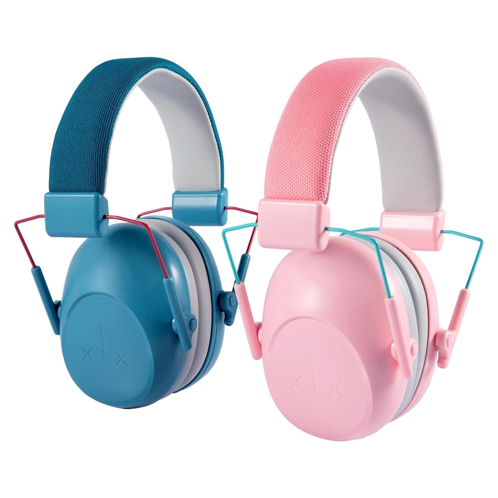 Auriculares con Cancelación de Ruido para Niños NRR 24dB - Azul y Rosa