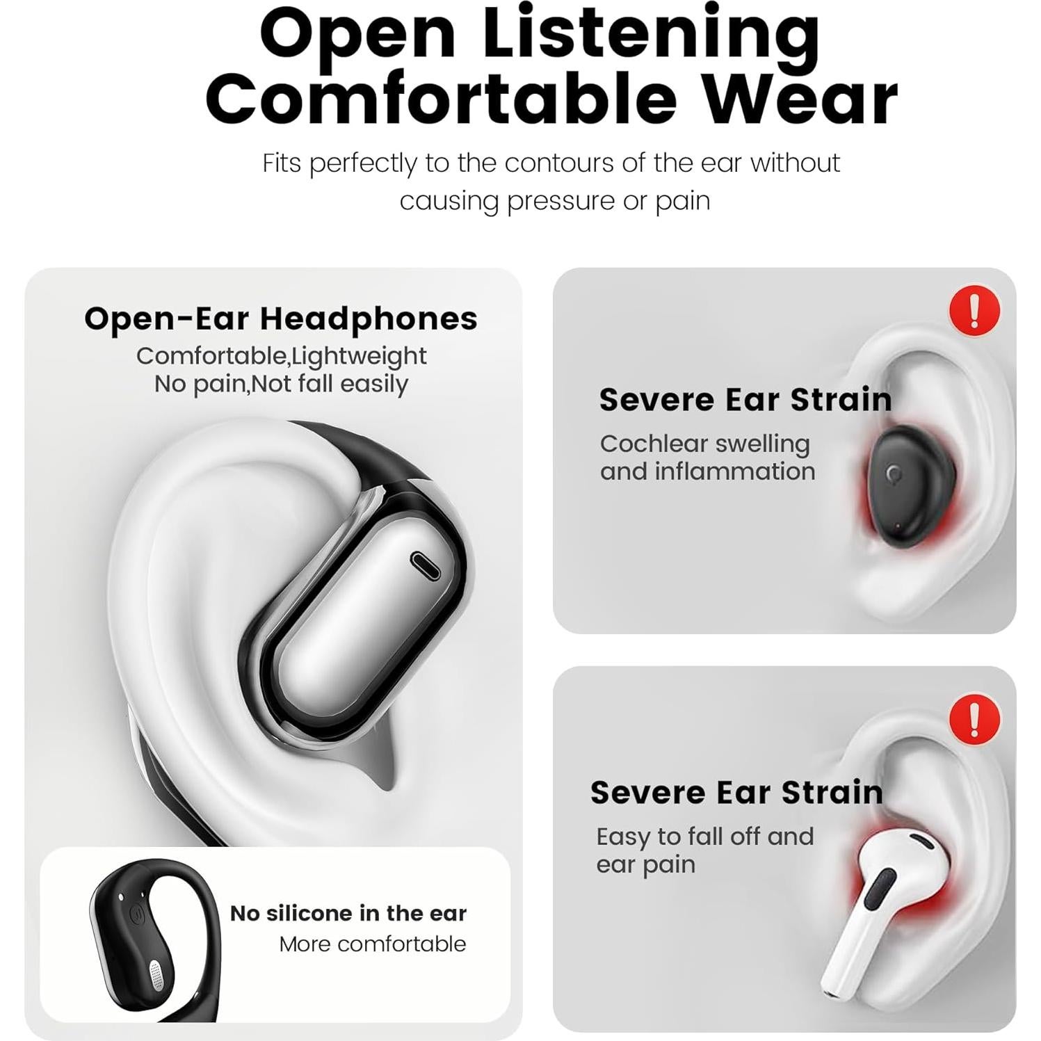 Auriculares Inalámbricos Fidiso Q16-G Bluetooth 5.4 IPX5 70hrs