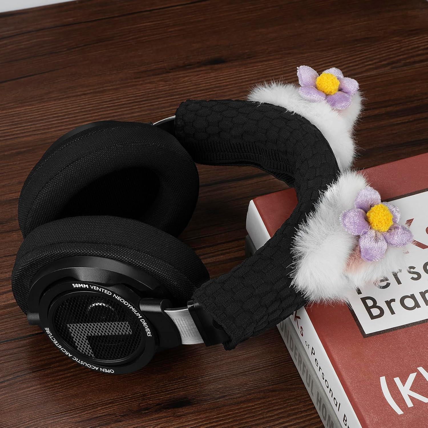 Cubierta de Diadema Geekria con Orejas de Gato para Auriculares