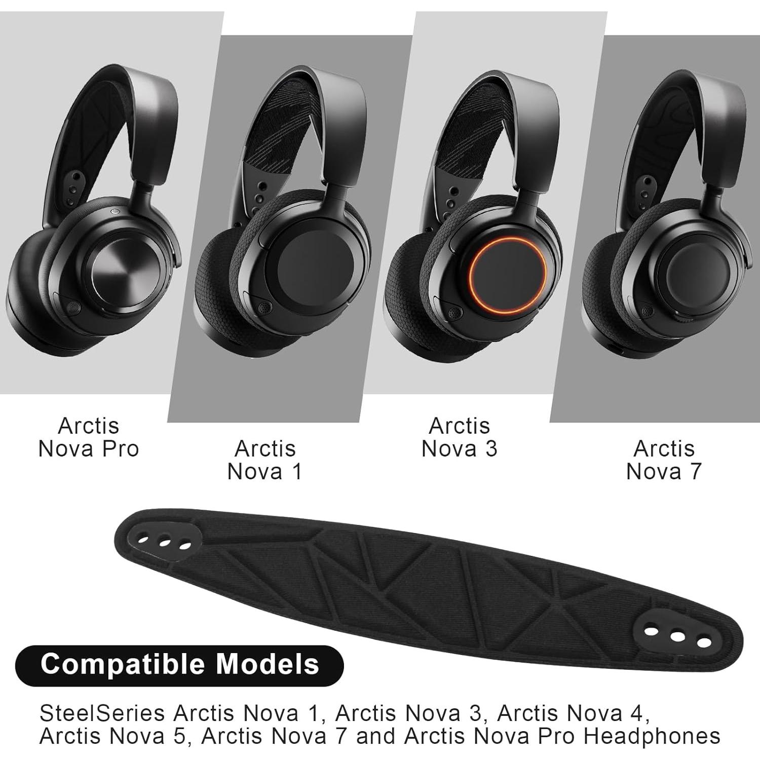 Banda de Cabeza Reemplazo SteelSeries Arctis Nova 1-7 Pro Negro