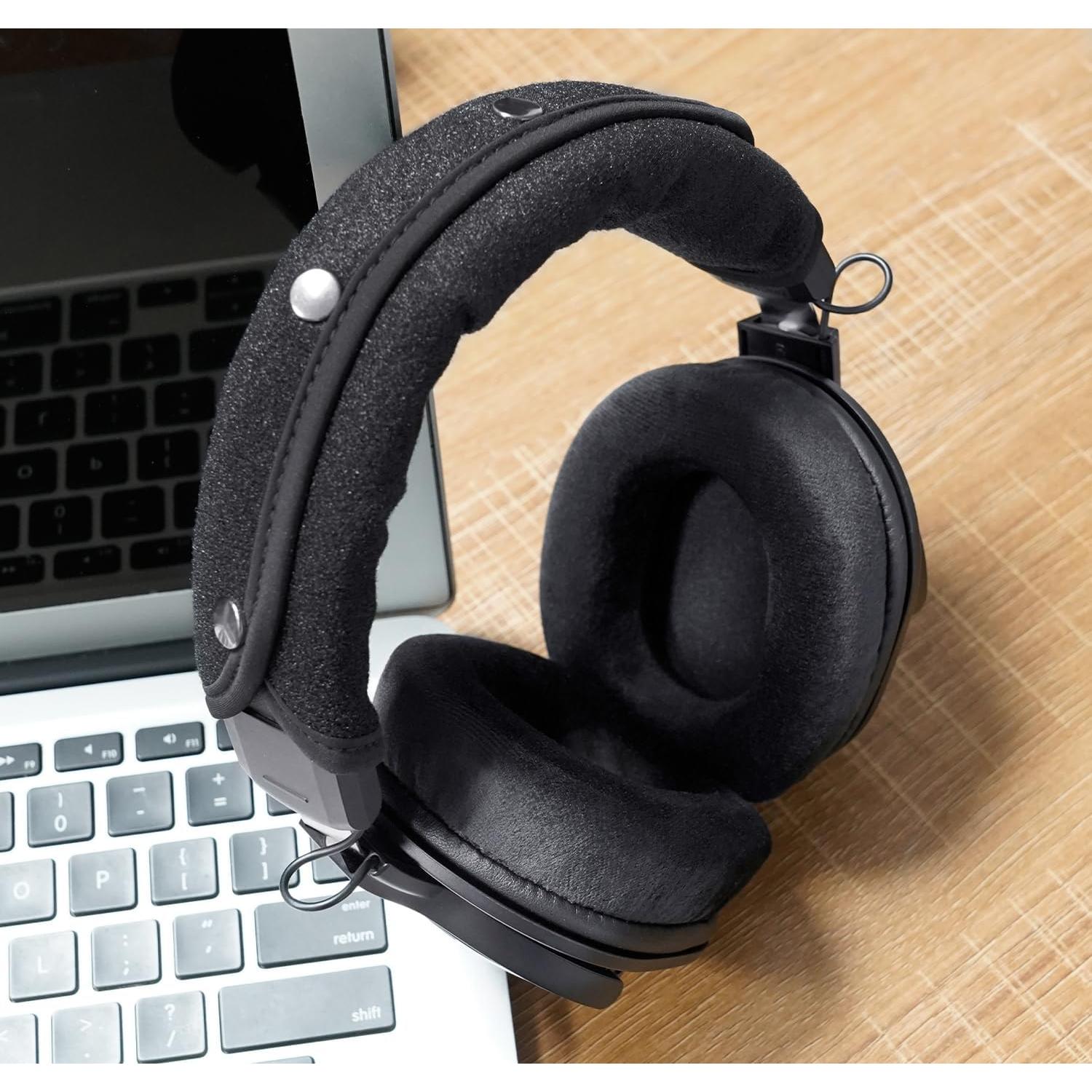 Almohadillas de Reemplazo GVOEARS para Auriculares Audio Technica y Más - Velour Extra Grueso