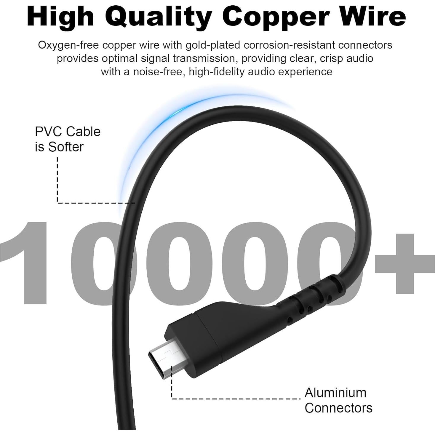 Cable de audio de reemplazo SteelSeries Arctis 1.5m