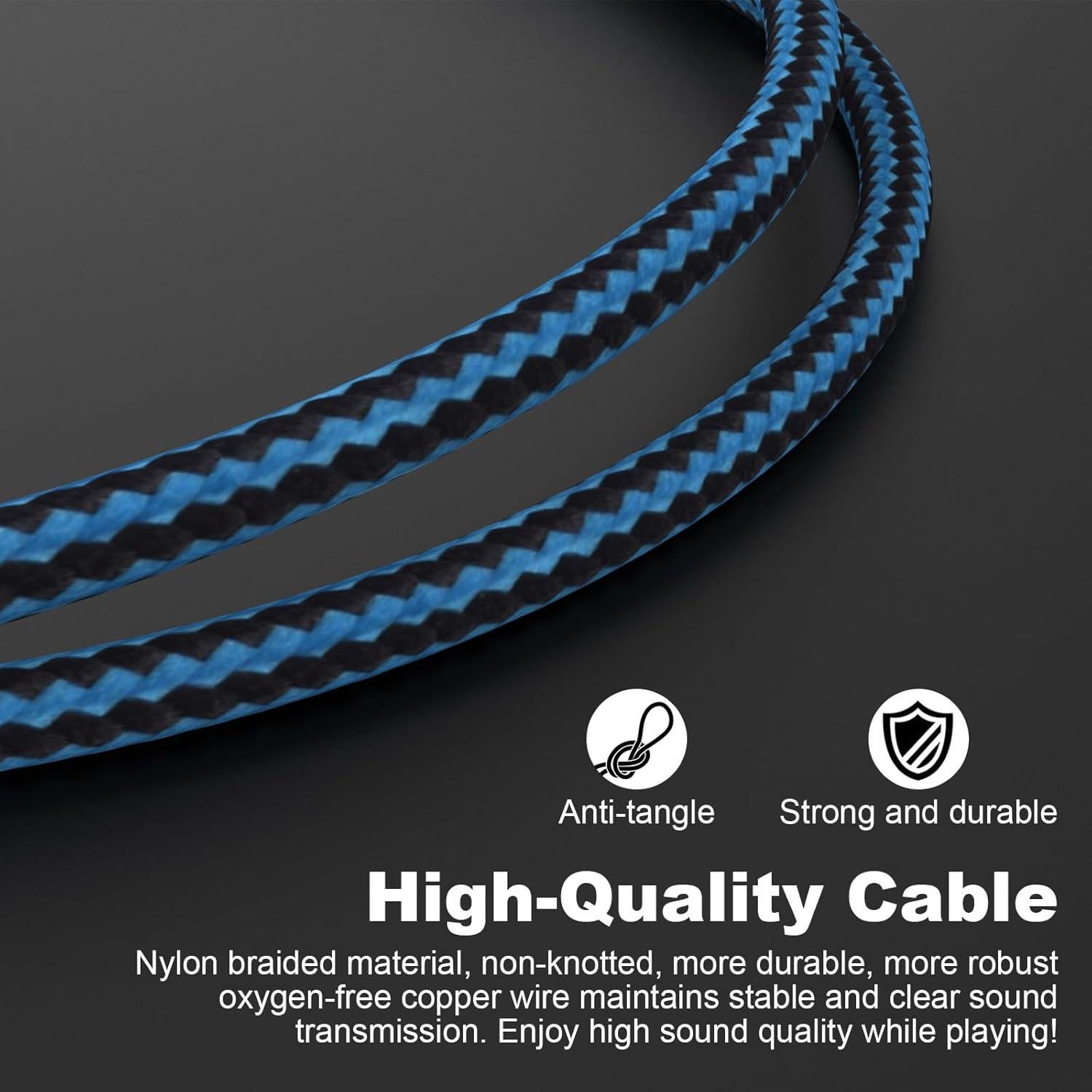 Cable de audio de reemplazo Hizsoaor 2m para SteelSeries Arctis