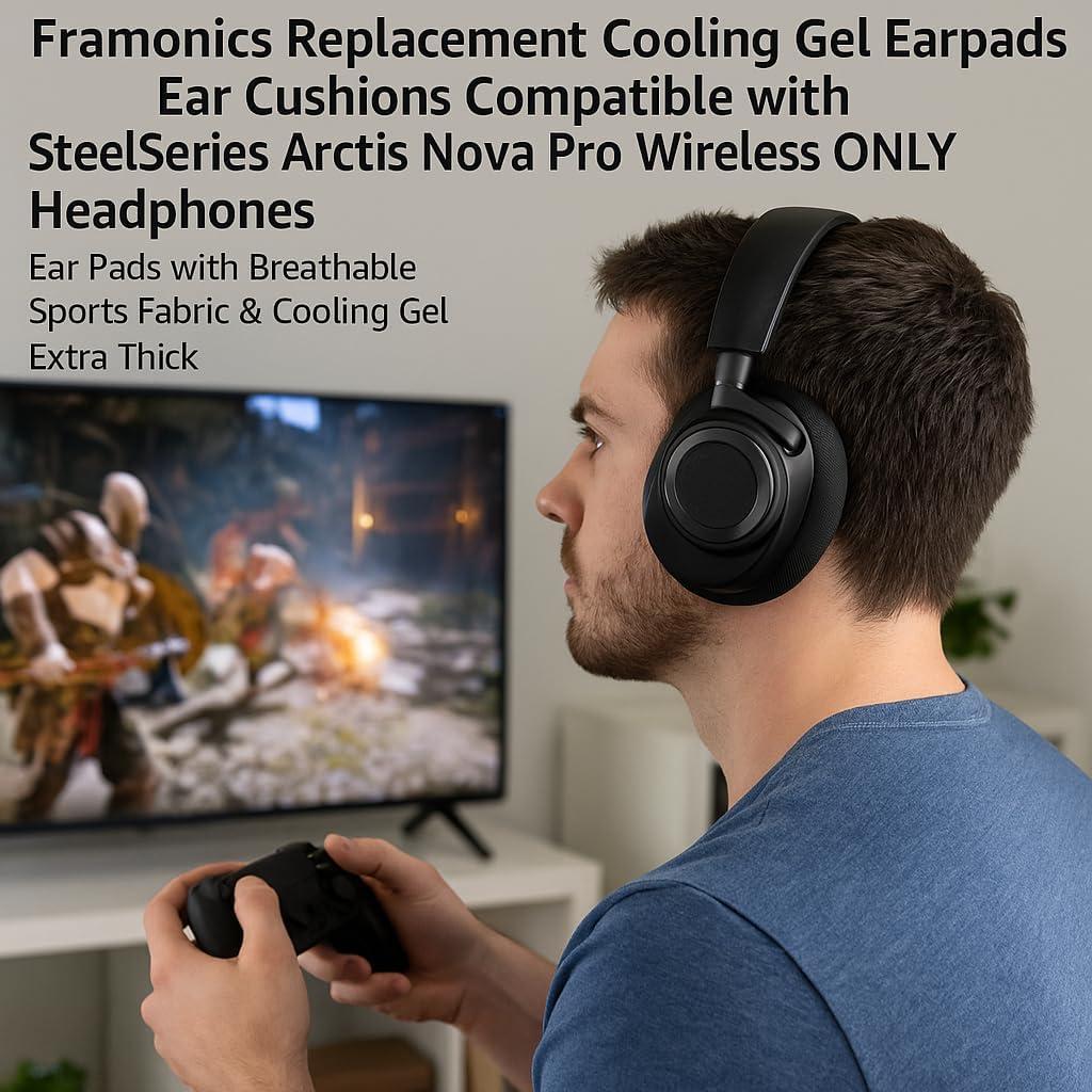 Almohadillas de Reemplazo Framonics para SteelSeries Arctis Nova Pro Wireless