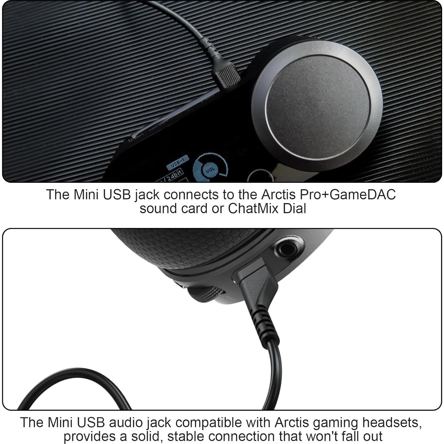 Cable de Audio de Reemplazo Zosvoses para Auriculares SteelSeries Arctis 1.5 m