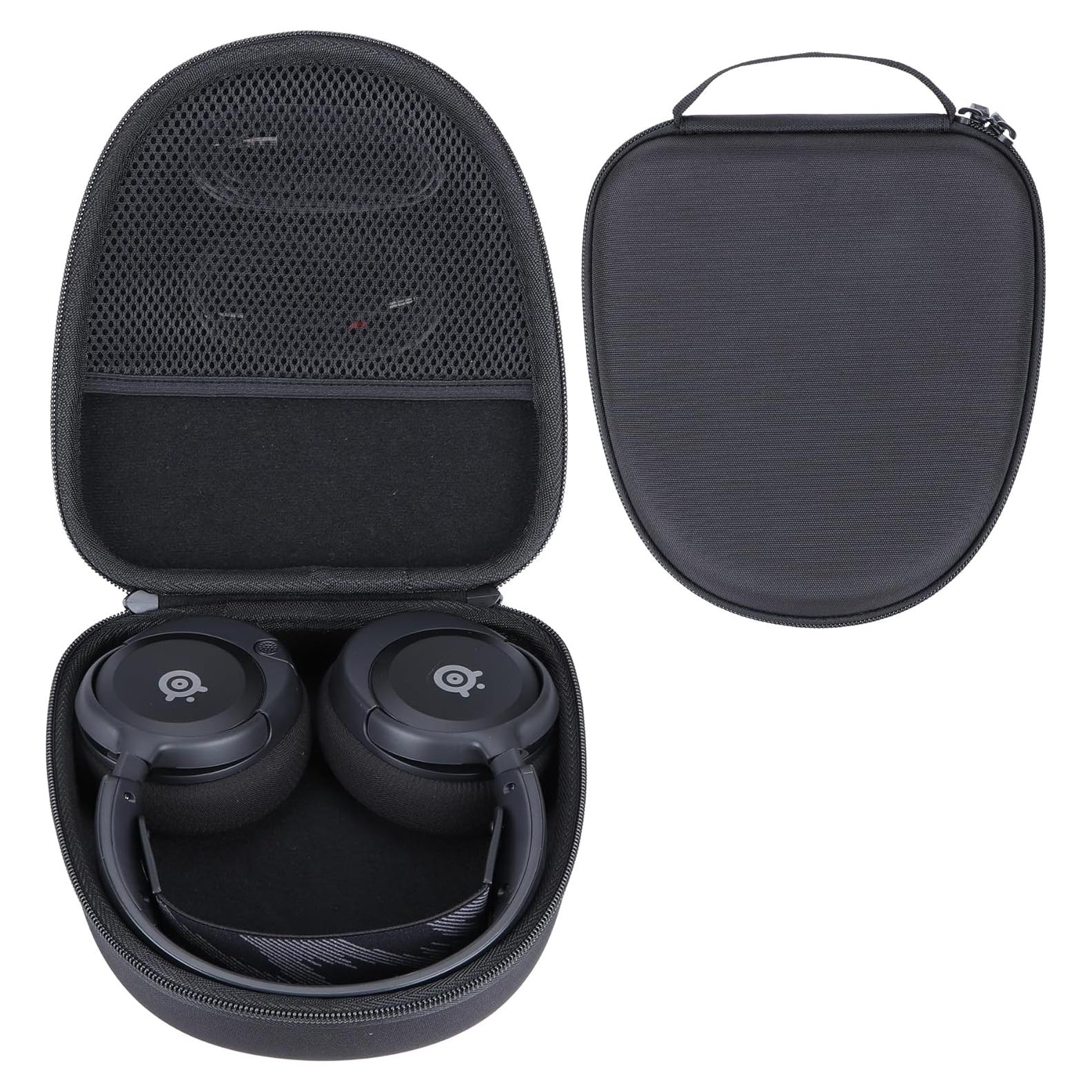 Hard Case Replacement for SteelSeries Arctis Nova Pro 7 7X 7P 1 3 4 5 5X 5P 1P Prime 9X Multi-Platform Gaming Headset (Black Case)