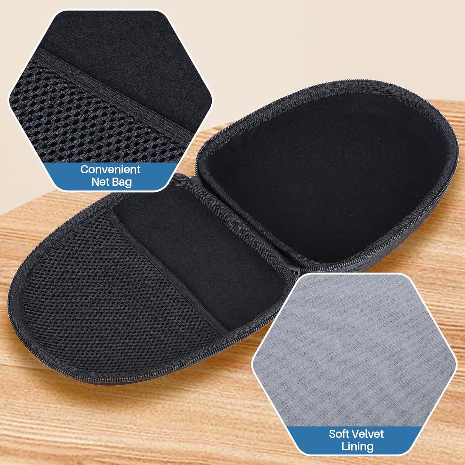 Hard Case Replacement for SteelSeries Arctis Nova Pro 7 7X 7P 1 3 4 5 5X 5P 1P Prime 9X Multi-Platform Gaming Headset (Black Case)