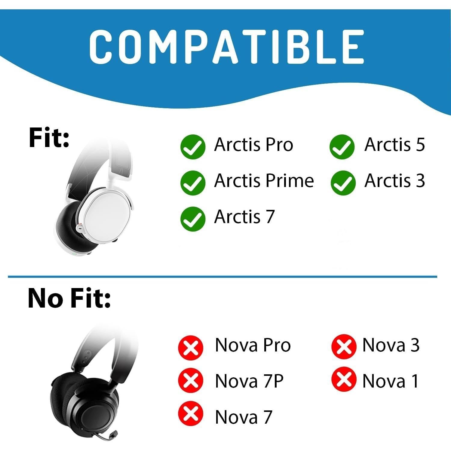 Cable de Audio de Reemplazo Asobilor para SteelSeries Arctis 3/5/7/Pro - 1.5m