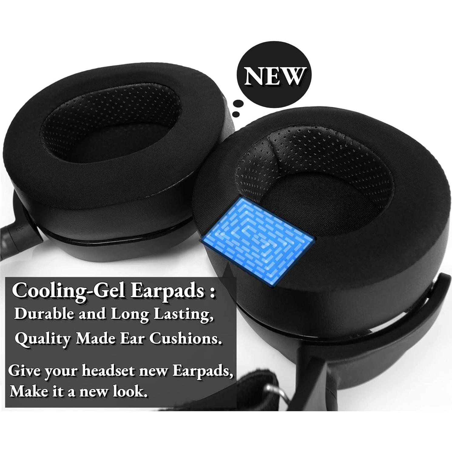 Almohadillas de Gel Acolchadas YunYiYi para Auriculares SteelSeries