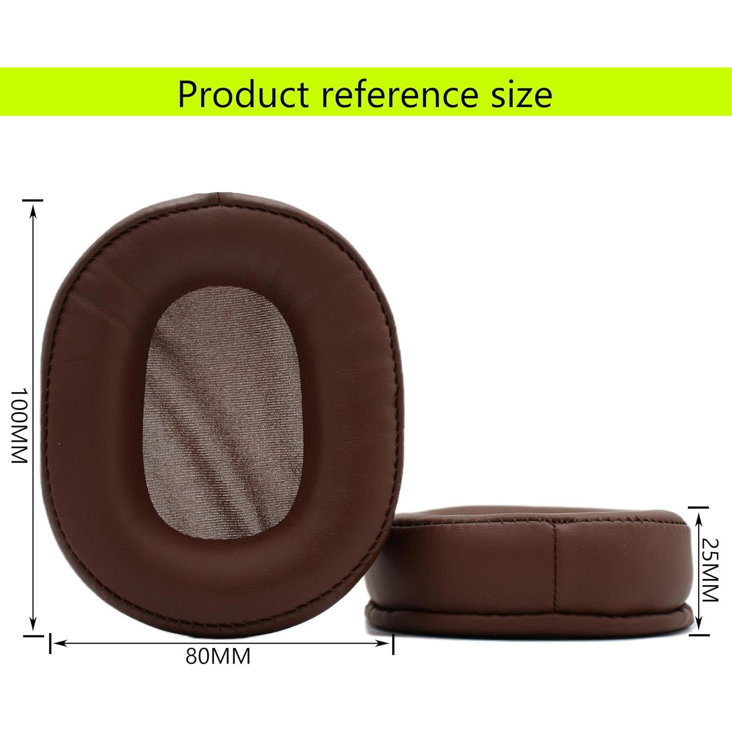 Almohadillas de Repuesto AIKKAUK para Auriculares SteelSeries Arctis 1 3 5 7 9 Pro - Cuero de Proteína y Espuma de Memoria (Marrón)