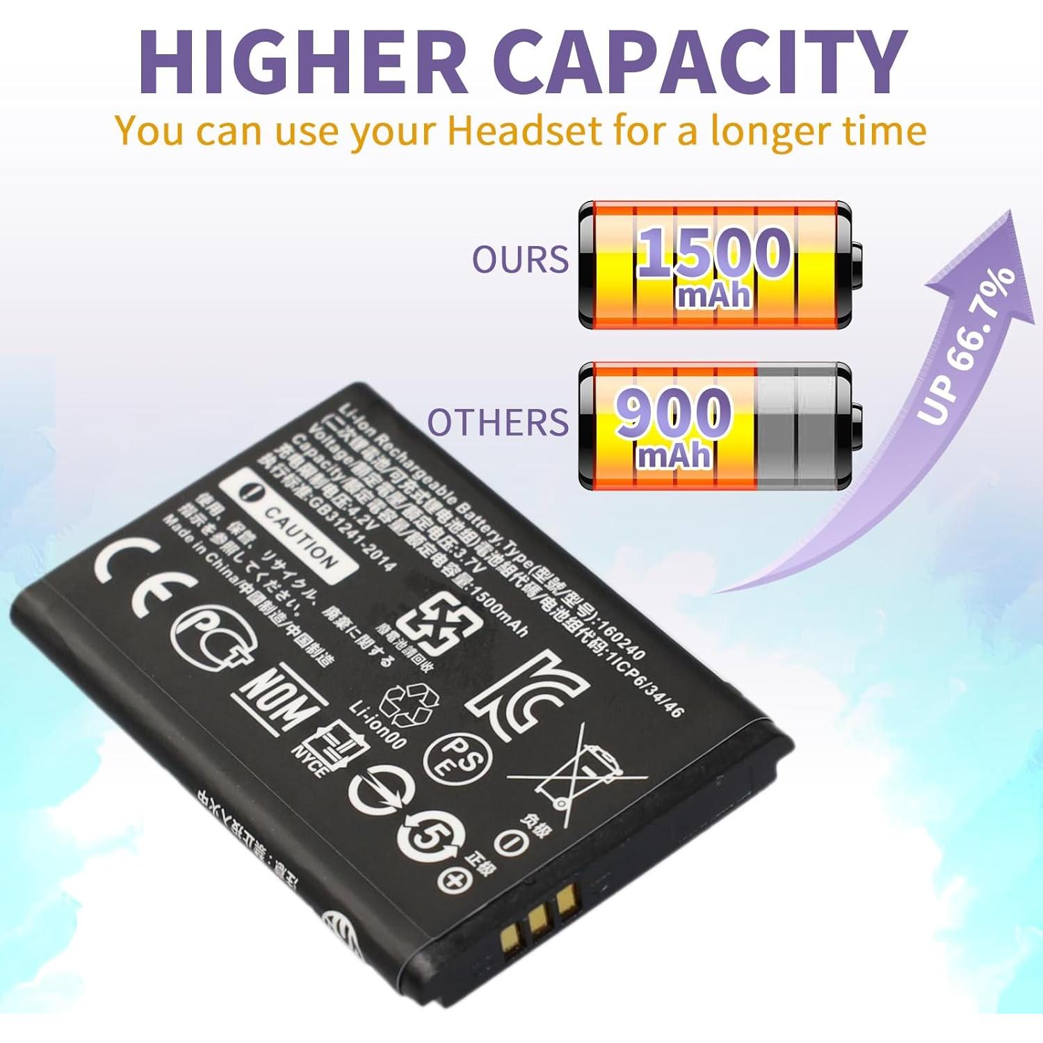 Batería de Reemplazo Steelseries Arctis Pro 160240 - 1500mAh