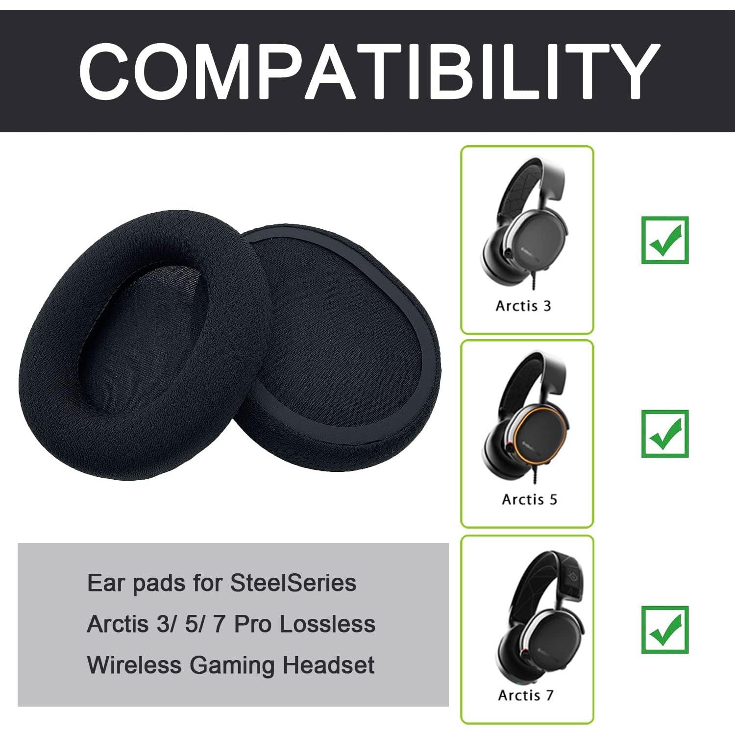 Almohadillas de Reemplazo SteelSeries Arctis 3 5 7 - Negro