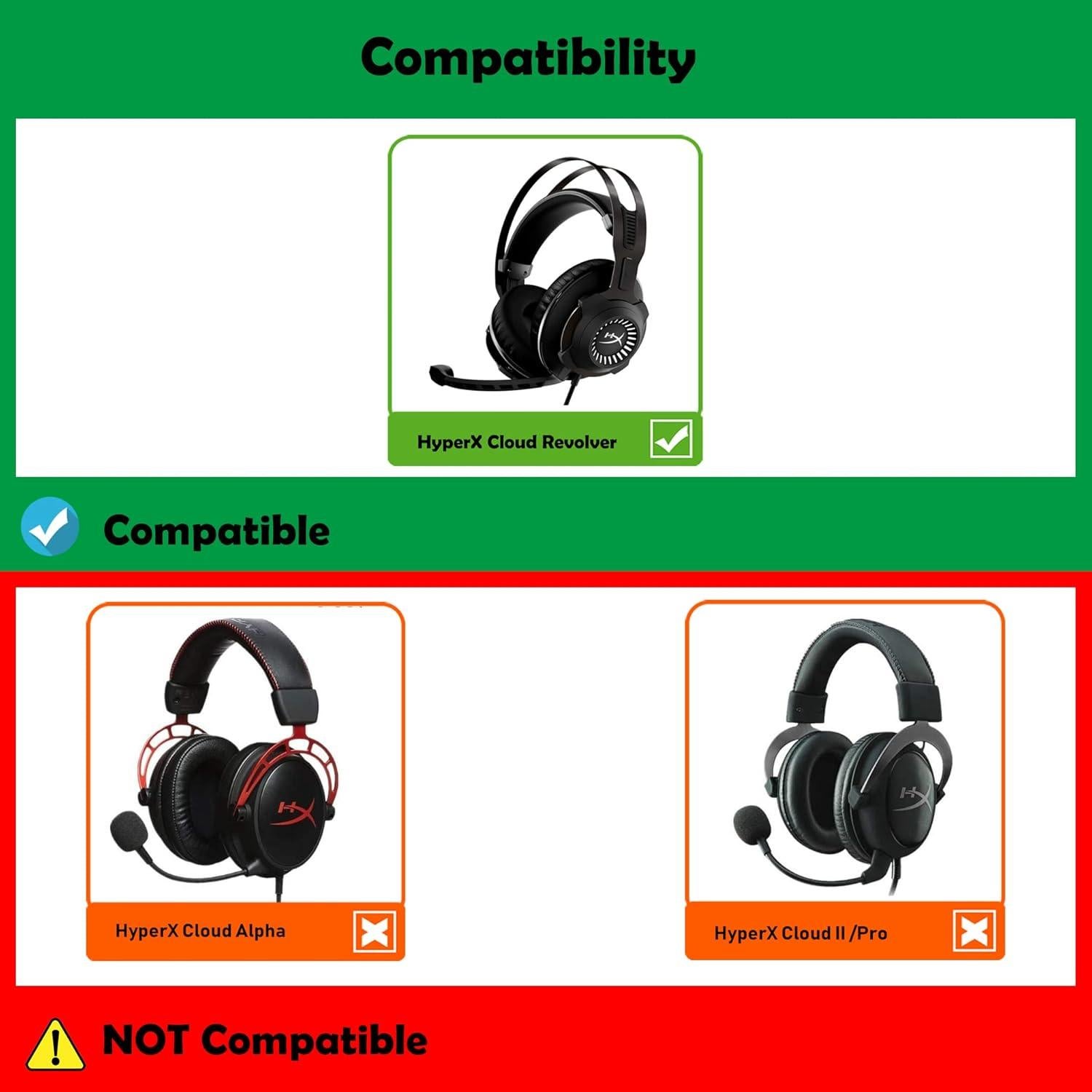 Almohadillas de Reemplazo DowiTech para HyperX Cloud Revolver