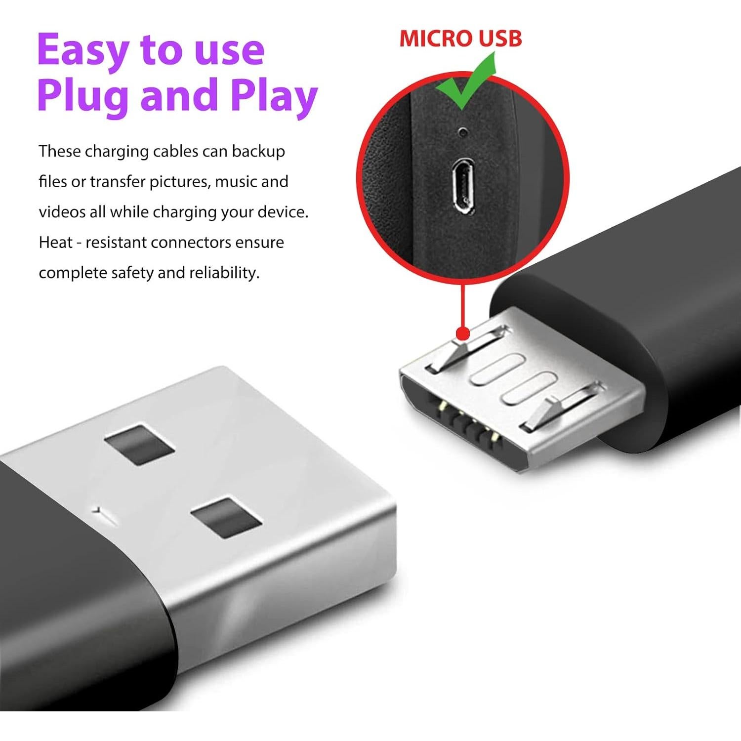 Cable de Carga Rápida Micro USB 1.5m para Auriculares Corsair