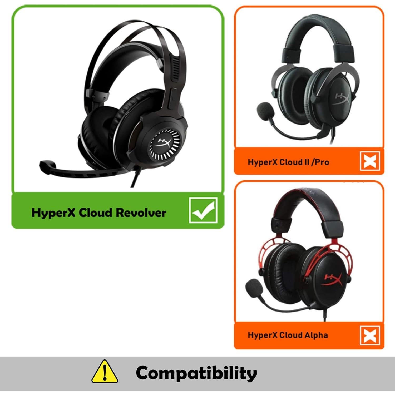 Almohadillas de Repuesto HyperX Cloud Revolver S - Cuero y Espuma