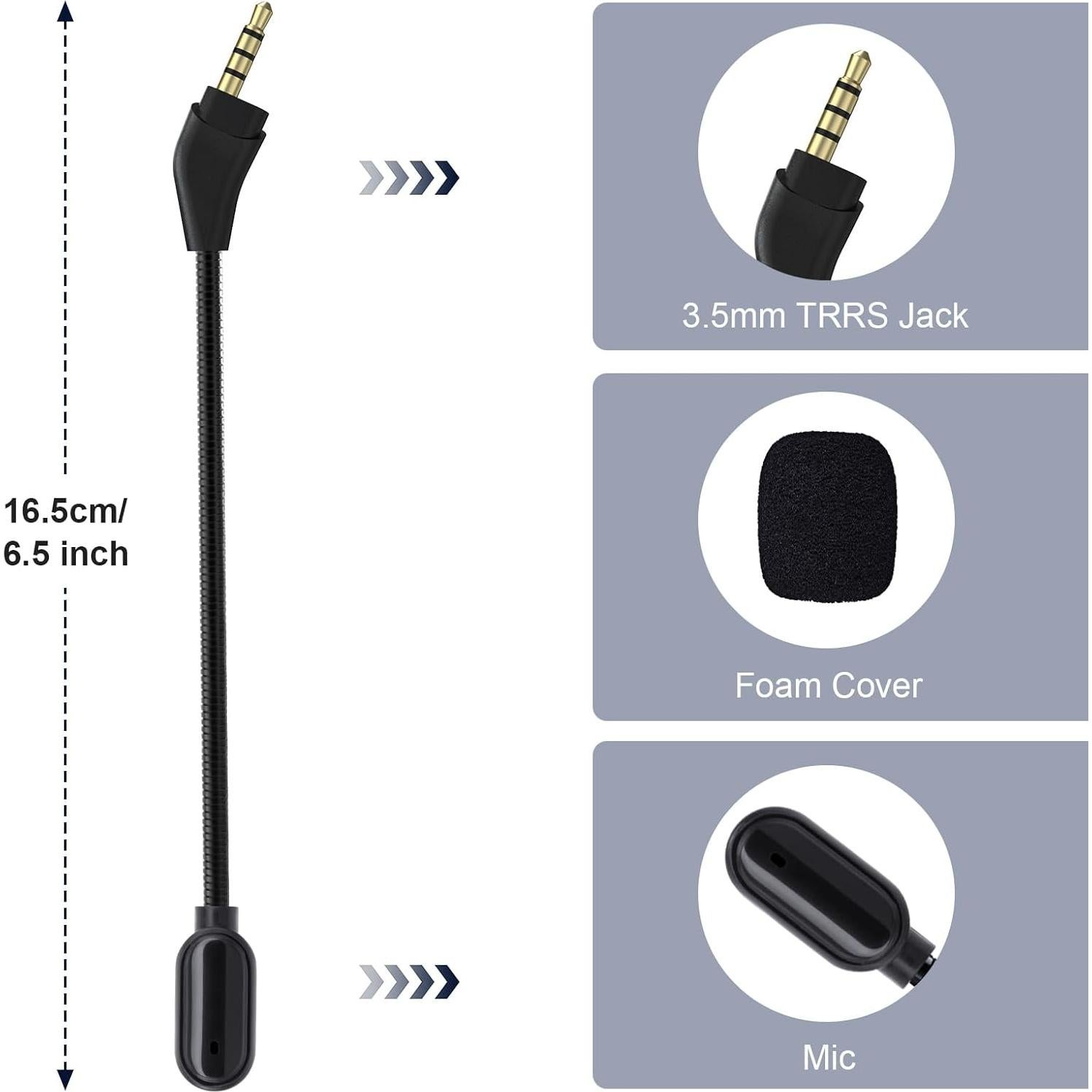 Micrófono Boom Xivip Cloud III para Auriculares HyperX - 3.5mm