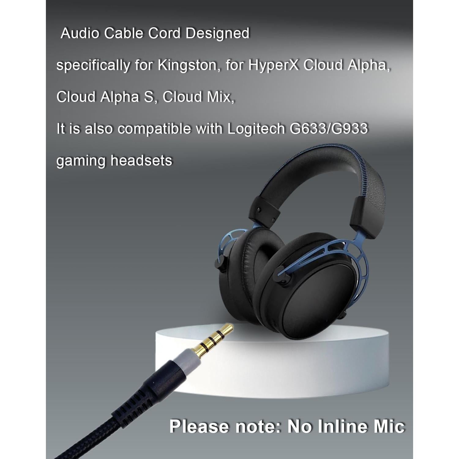 Cable Auxiliar de Audio 2M SPTSSWET para Auriculares Gaming