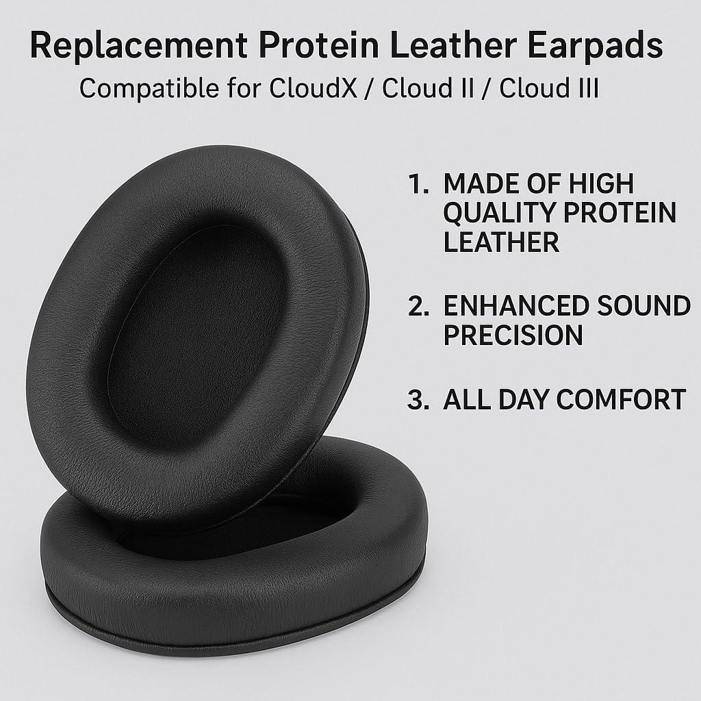 Almohadillas de Repuesto SEICHYGO para Auriculares Hyper-X Cloud