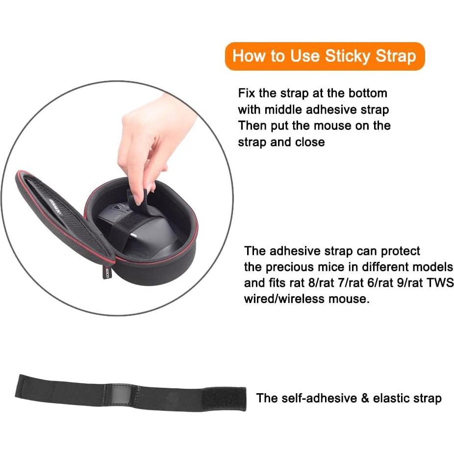 Funda Dura RLSOCO para Ratón Gaming HyperX - Impermeable