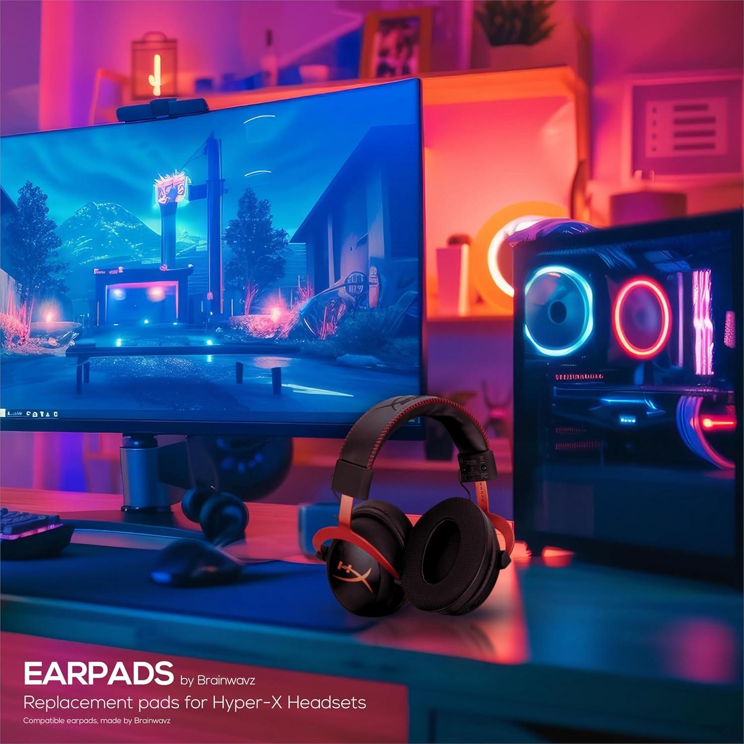 Almohadillas Híbridas Brainwavz para Auriculares HyperX Cloud