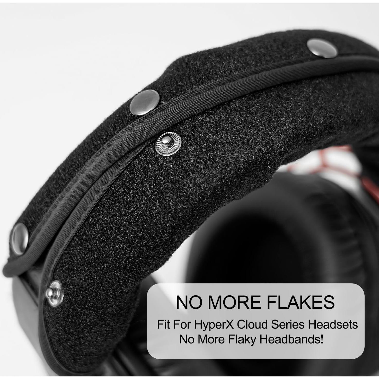 Cojines de Reemplazo HyperX Cloud + Funda Diadema GEVO - Negro