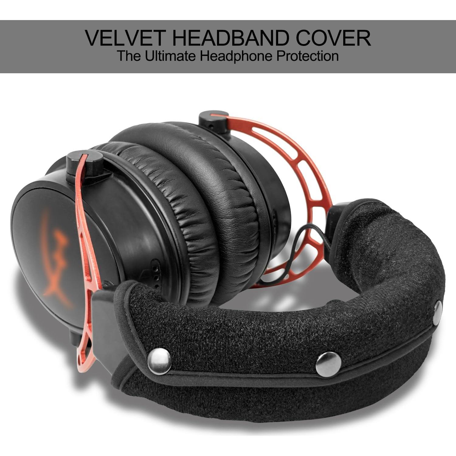 Cojines de Reemplazo HyperX Cloud + Funda Diadema GEVO - Negro