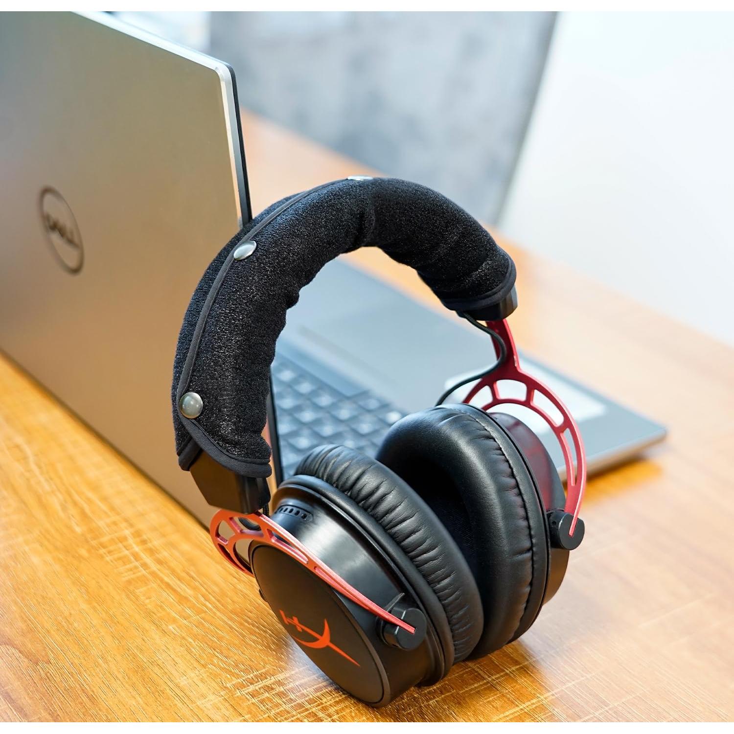 Cojines de Reemplazo HyperX Cloud + Funda Diadema GEVO - Negro