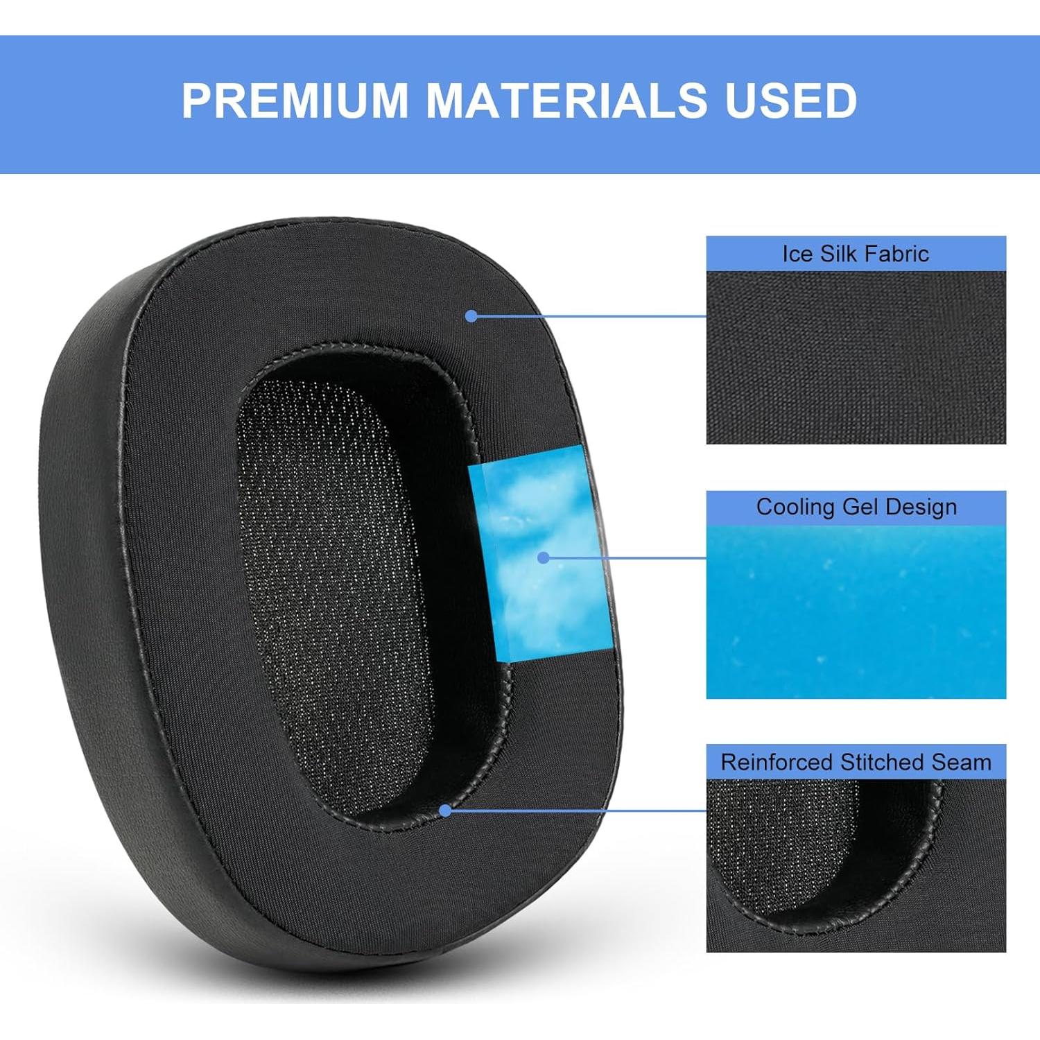 Almohadillas de Reemplazo Gel Refrigerante GEVO para Logitech G231 G433 G533 G633 G935