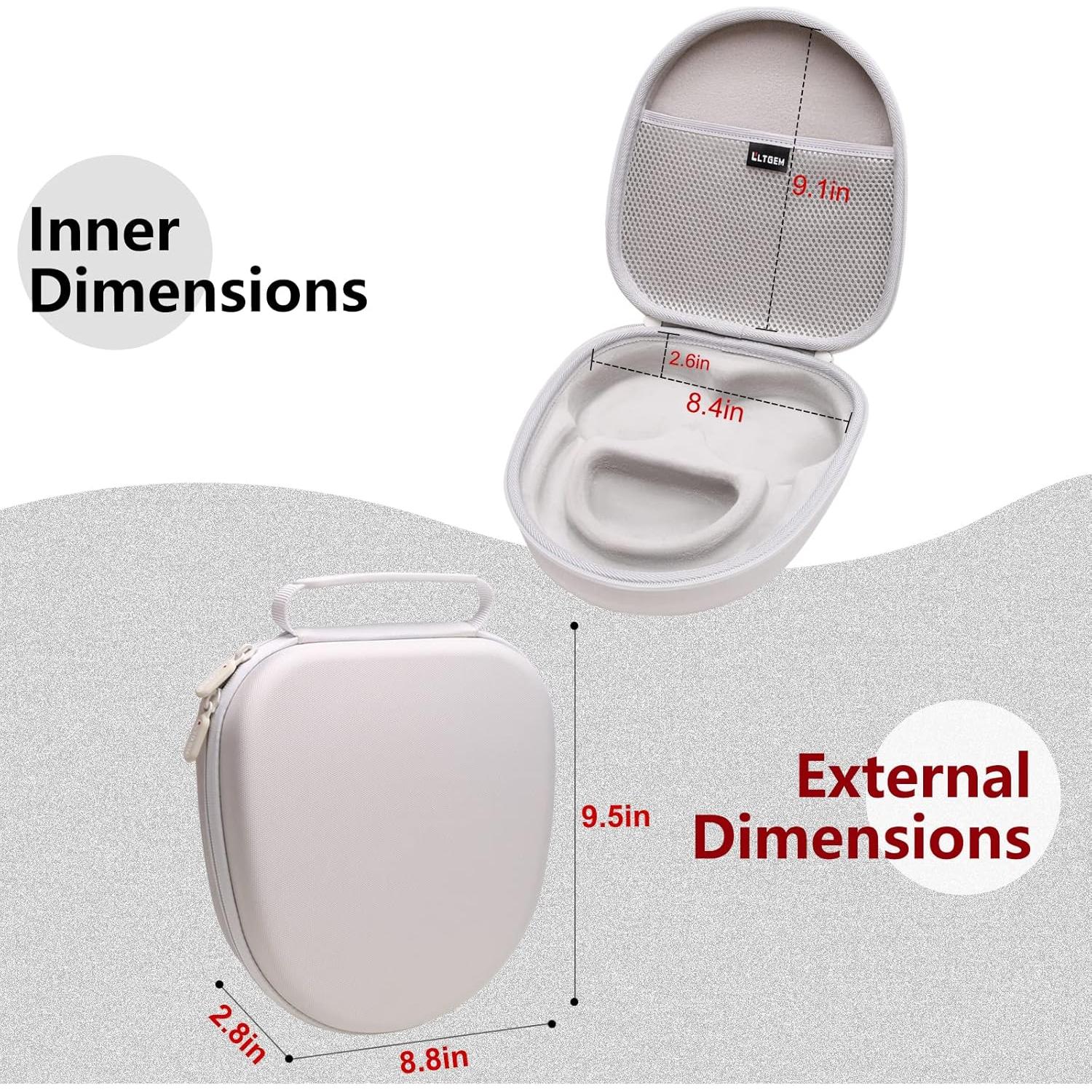 Funda dura LTGEM para auriculares Logitech G735 - Blanco