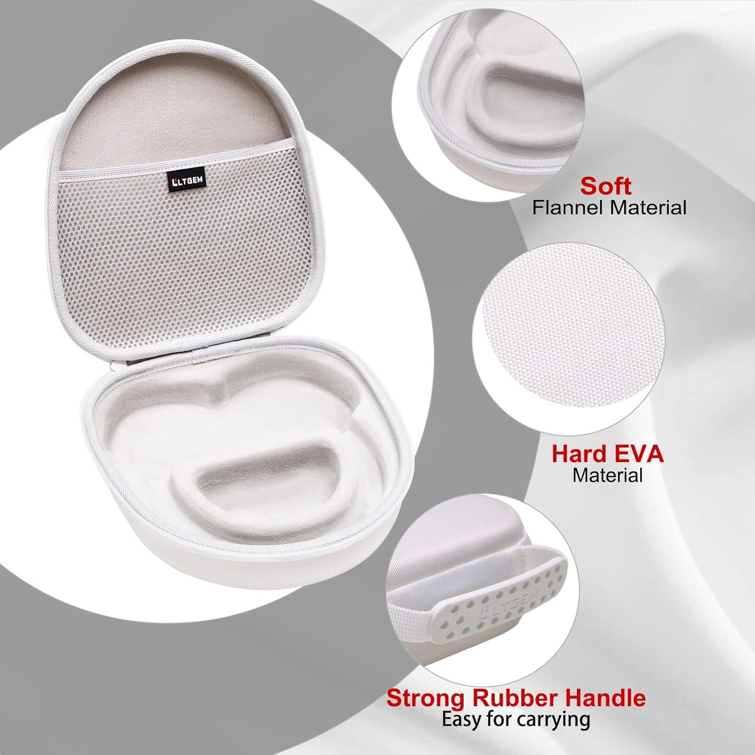 Funda dura LTGEM para auriculares Logitech G735 - Blanco