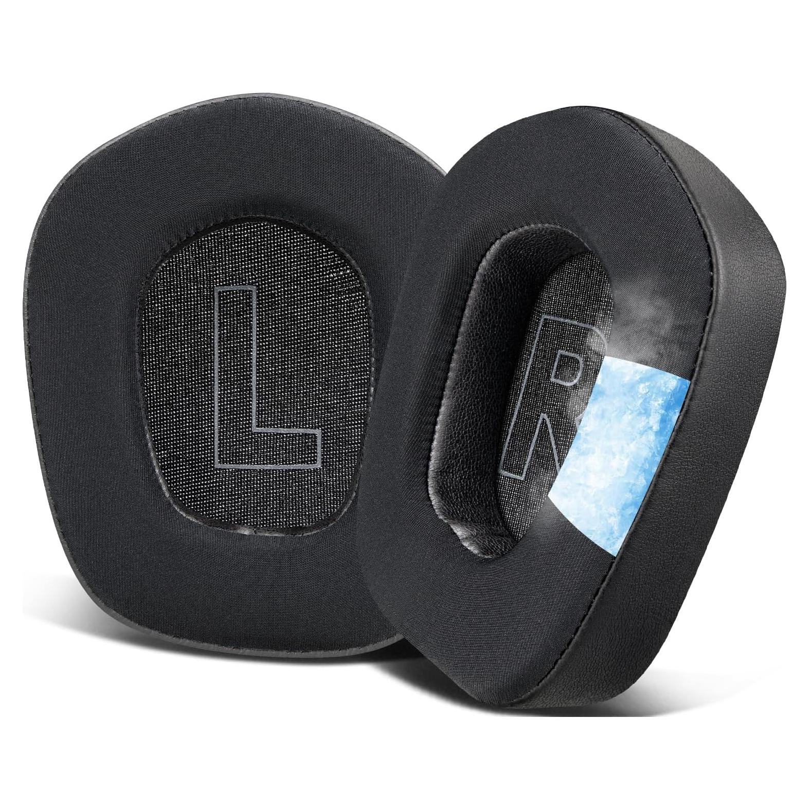 Almohadillas de Gel Refrigerante SOULWIT para Auriculares Logitech G733 G535 G335 - Negro