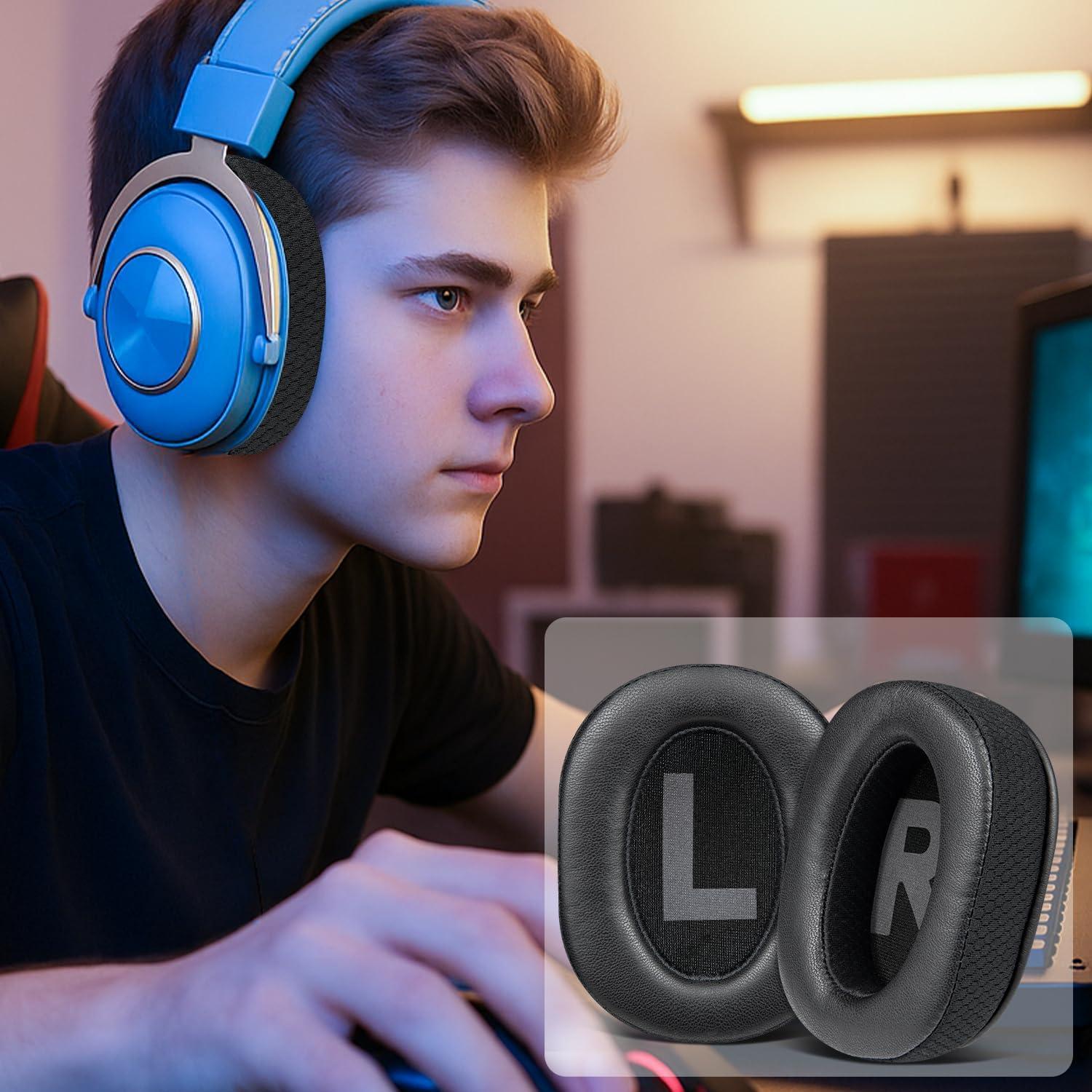 Almohadillas de Cuero SOULWIT para Logitech G Pro - Negro