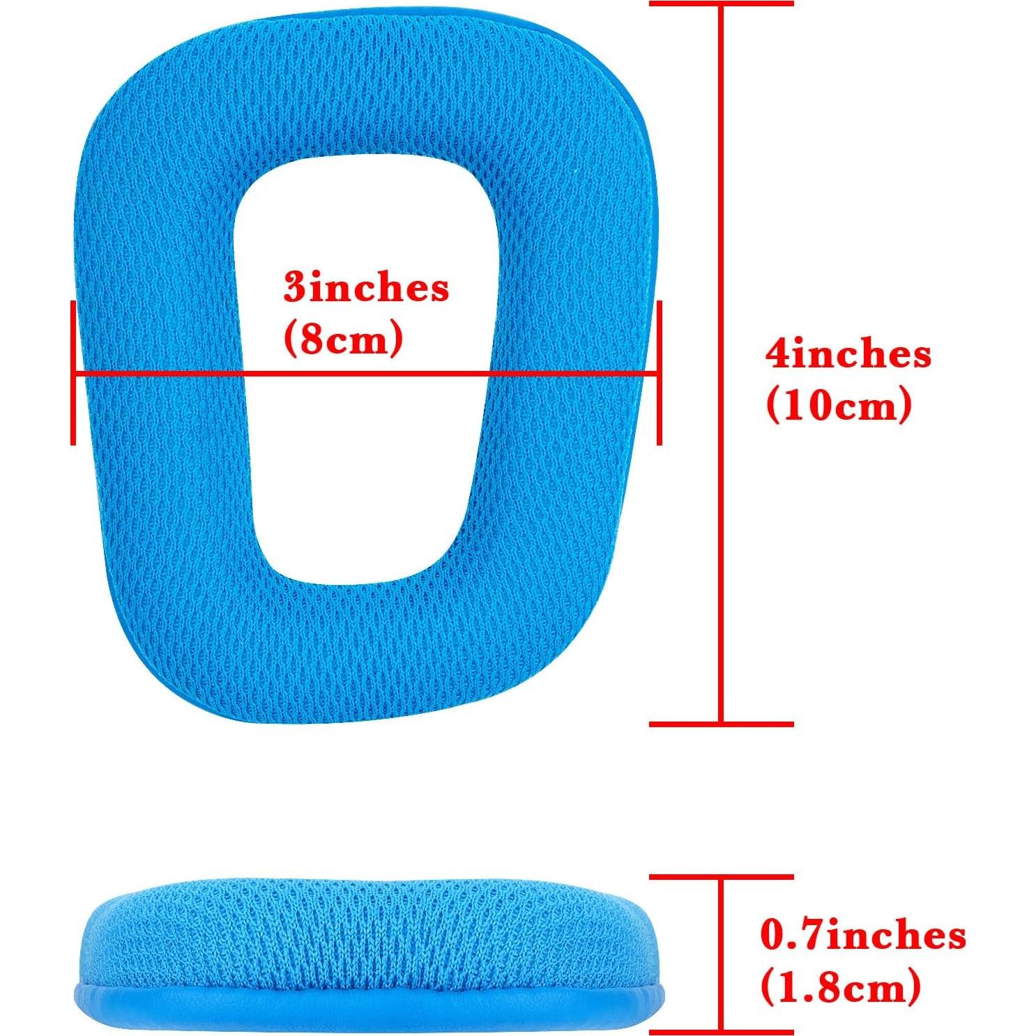 Almohadillas de Reemplazo Logitech G430 G930 G35 G432 - Tela de Malla Azul